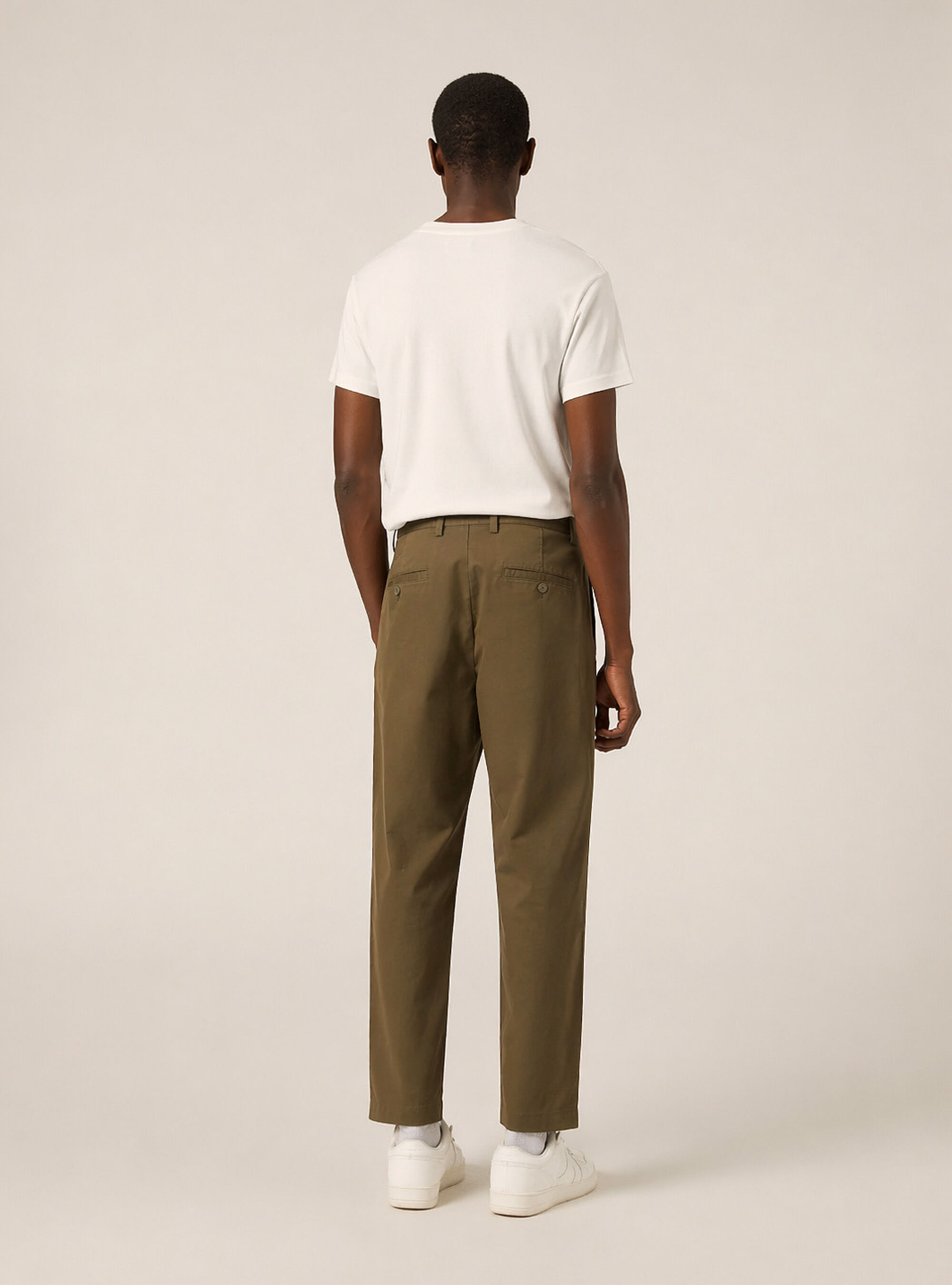Pantalon chino slim fit en twill stretch, KY2 KAKY MEDIUM