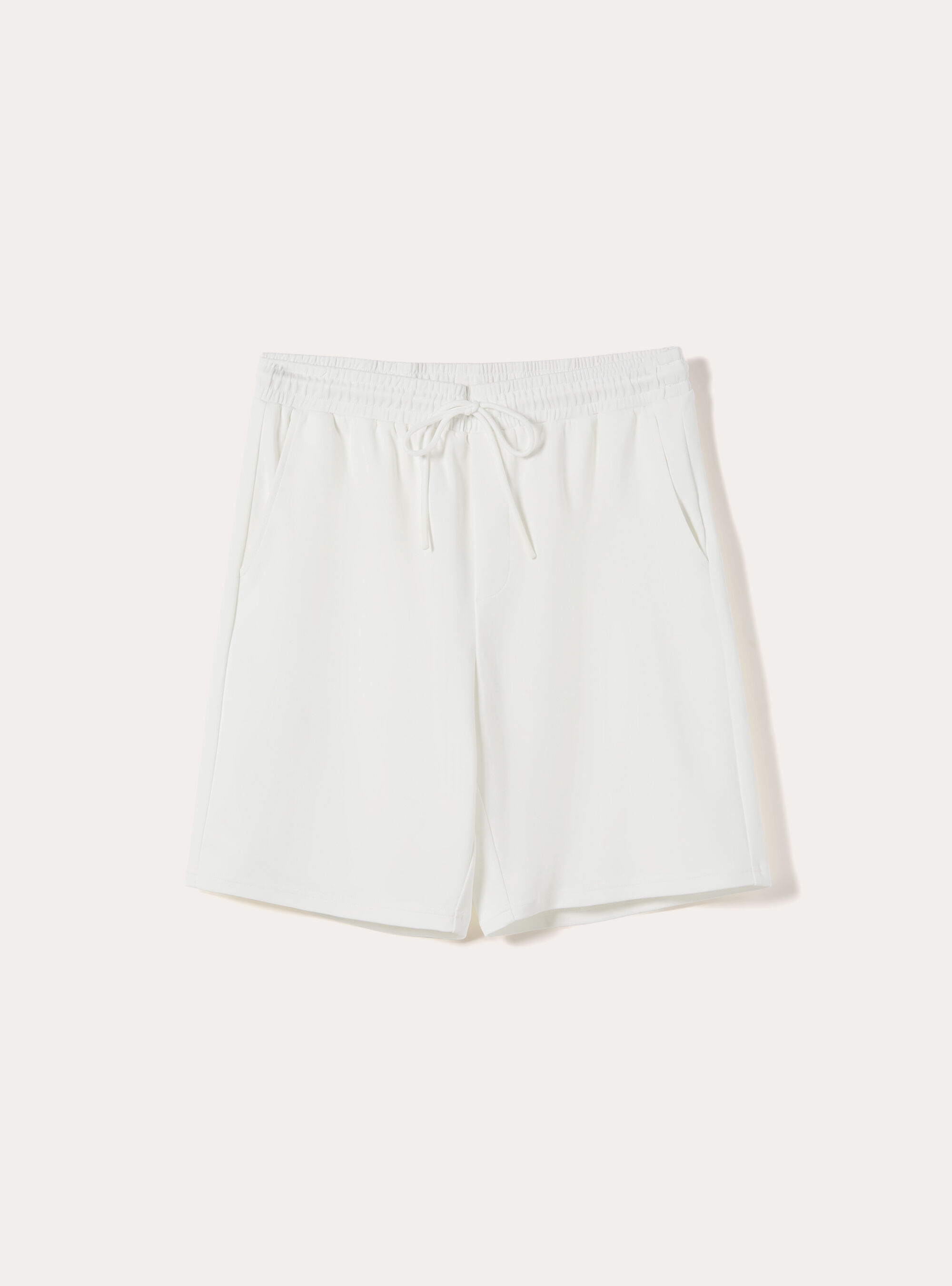 Bermuda AIRes in jersey, OFF WHITE