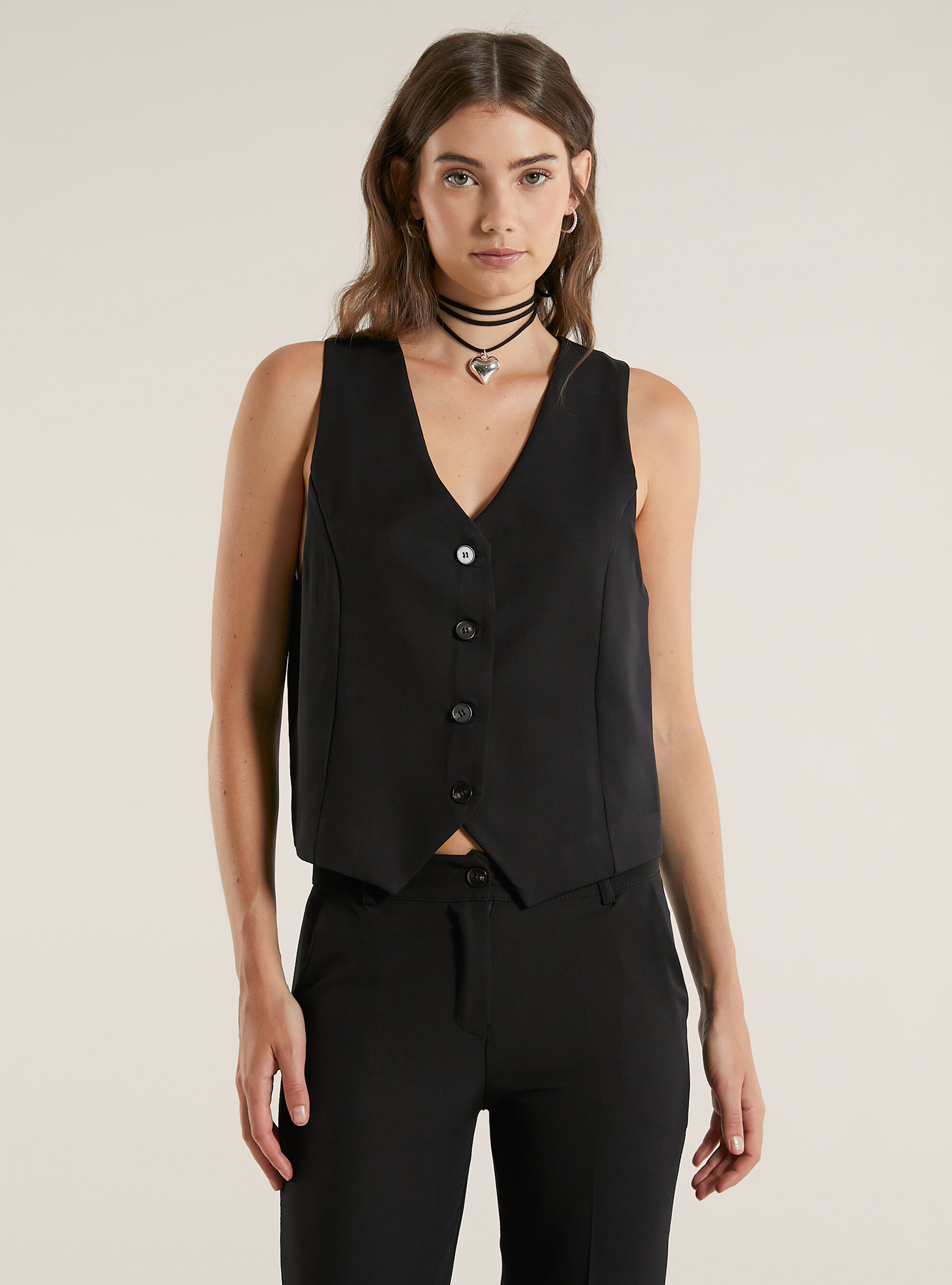 Gilet de tailleur, BK1 BLACK