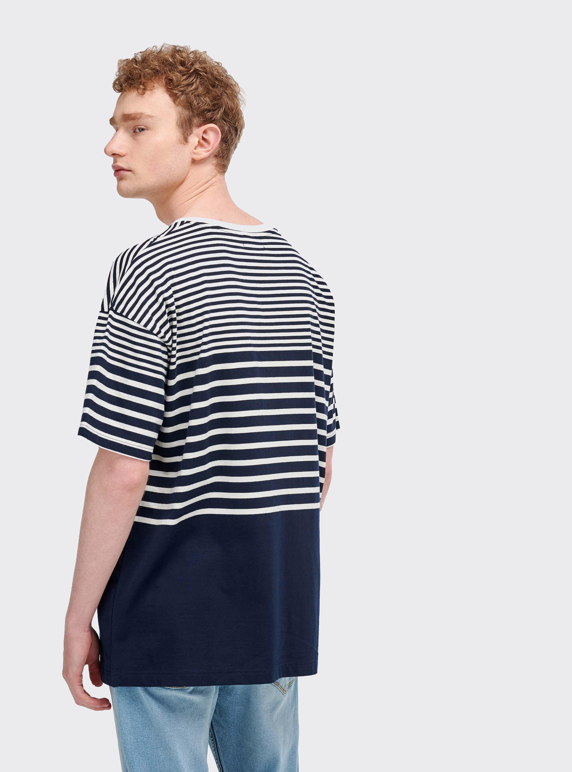 Maglietta a righe vestibilit&agrave; oversize, MULTICOLOR