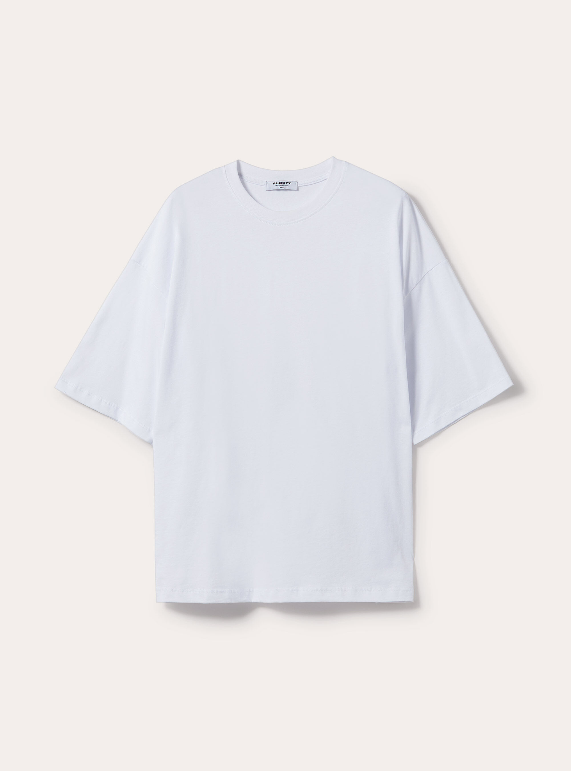 Tee-shirt &agrave; la coupe large, WH3 WHITE