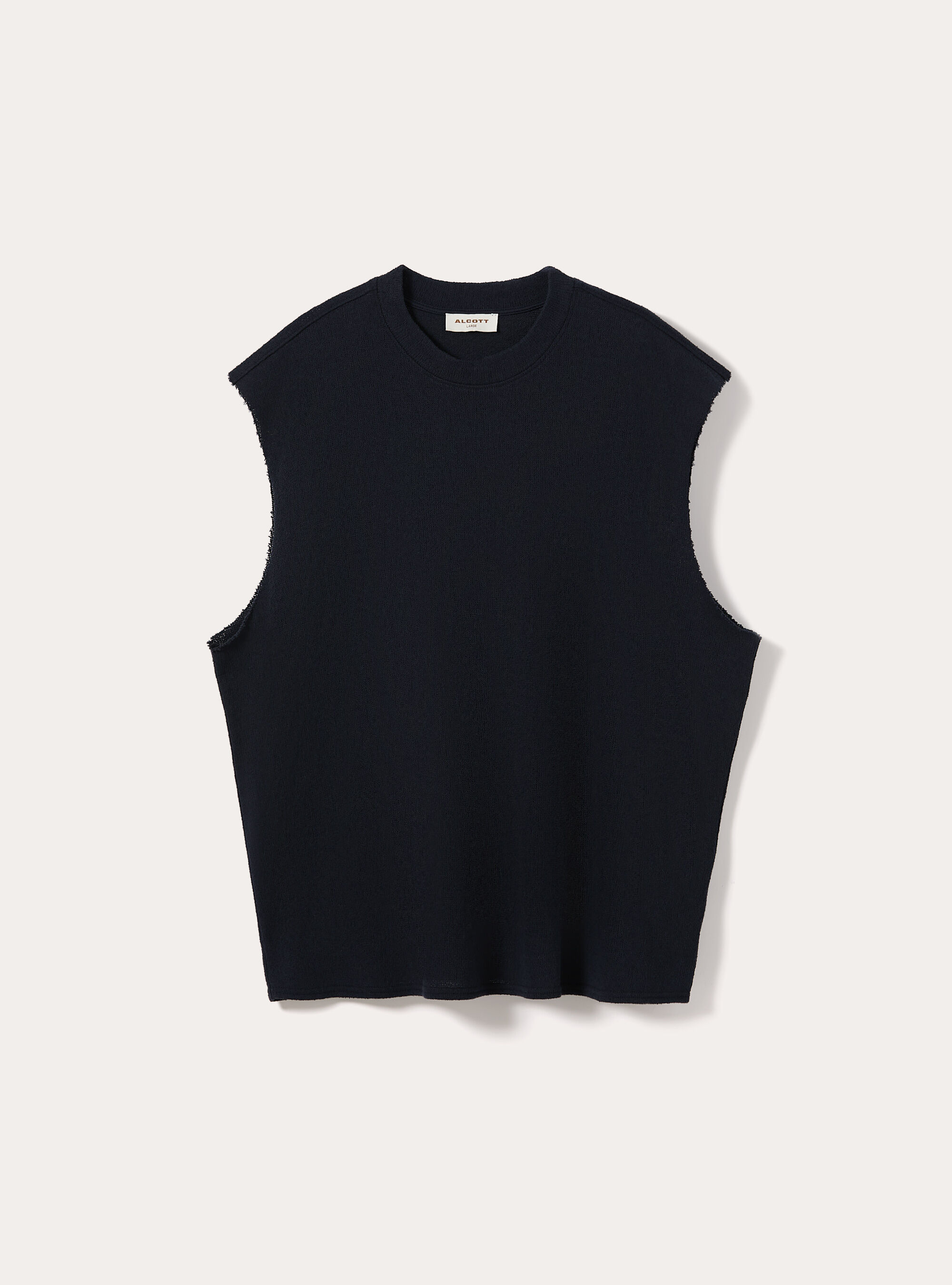 Canotta boxy fit  effetto maglia, NA1 NAVY DARK