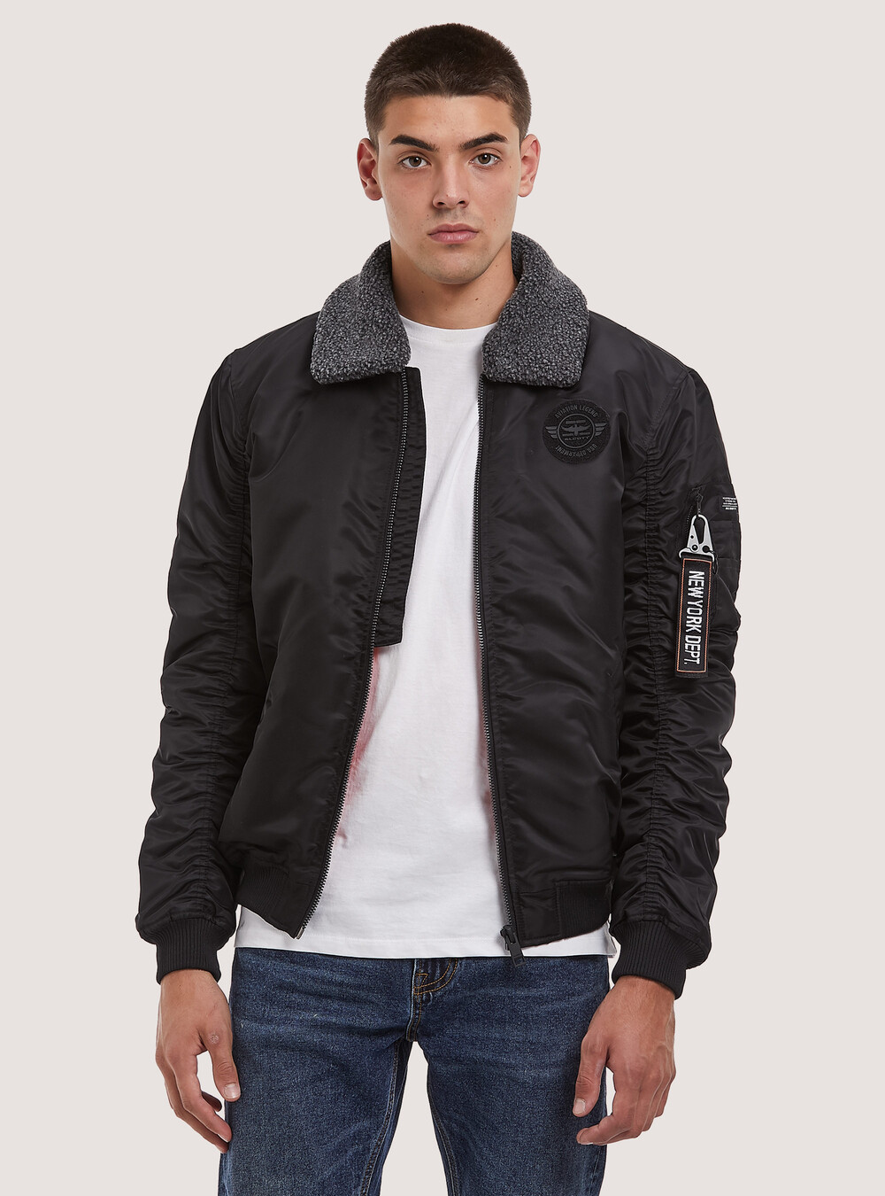 Short Jackets Giacca Jeans Fracomina Alcott Giacca Con Pelo Jeans