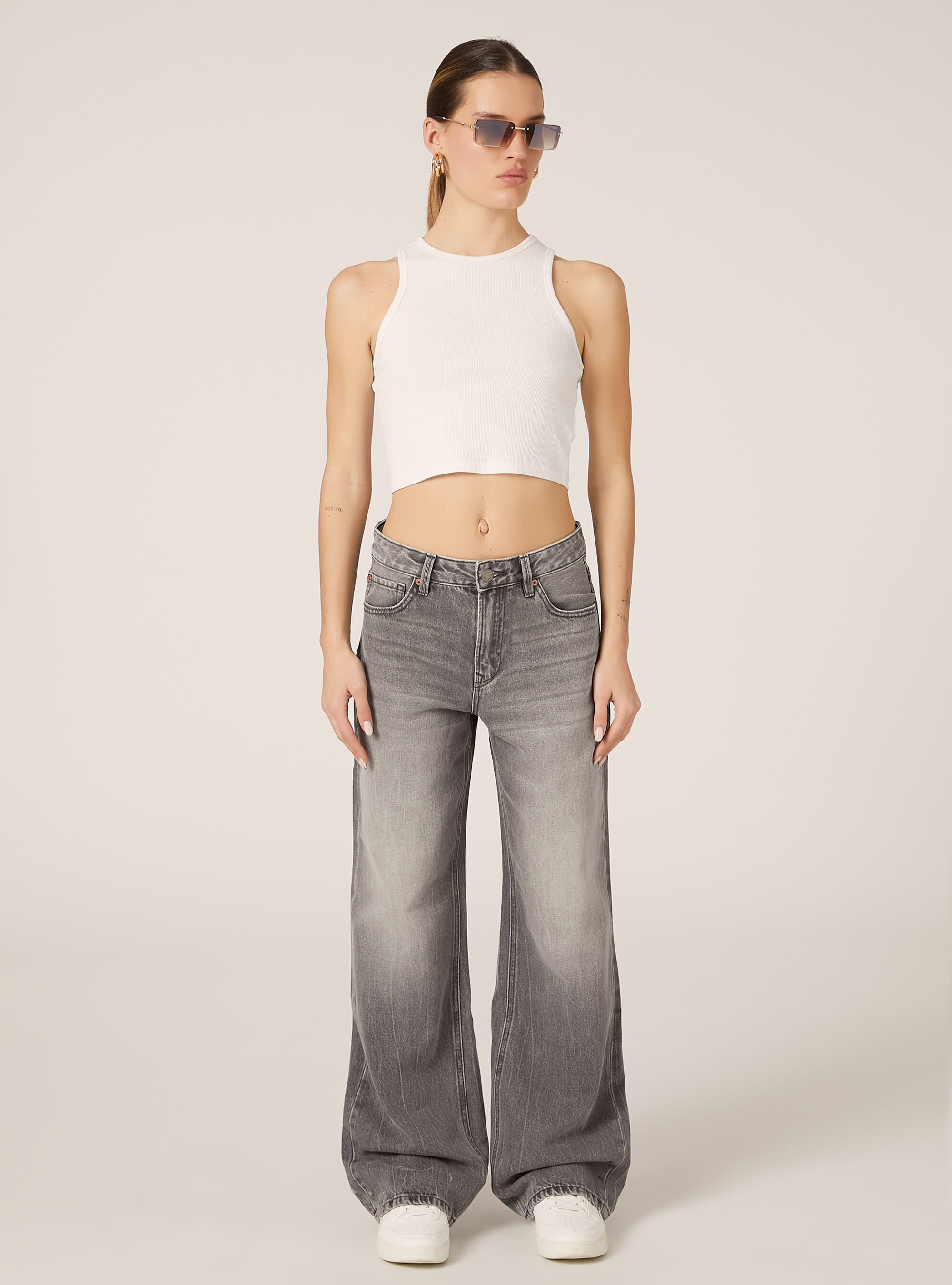 Straight wide fit jeans
