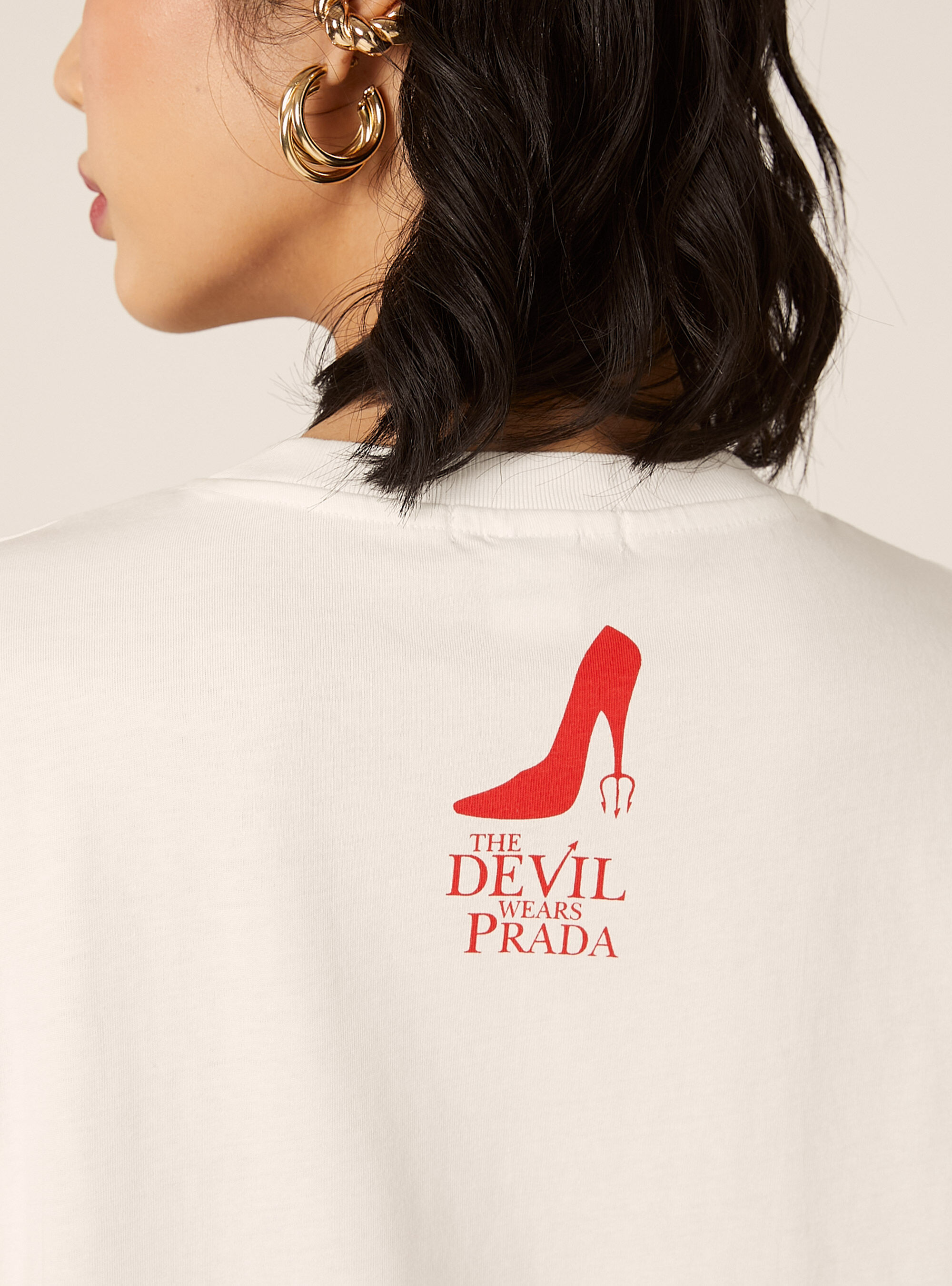 T-shirt regular il diavolo veste prada, WH2 WHITE