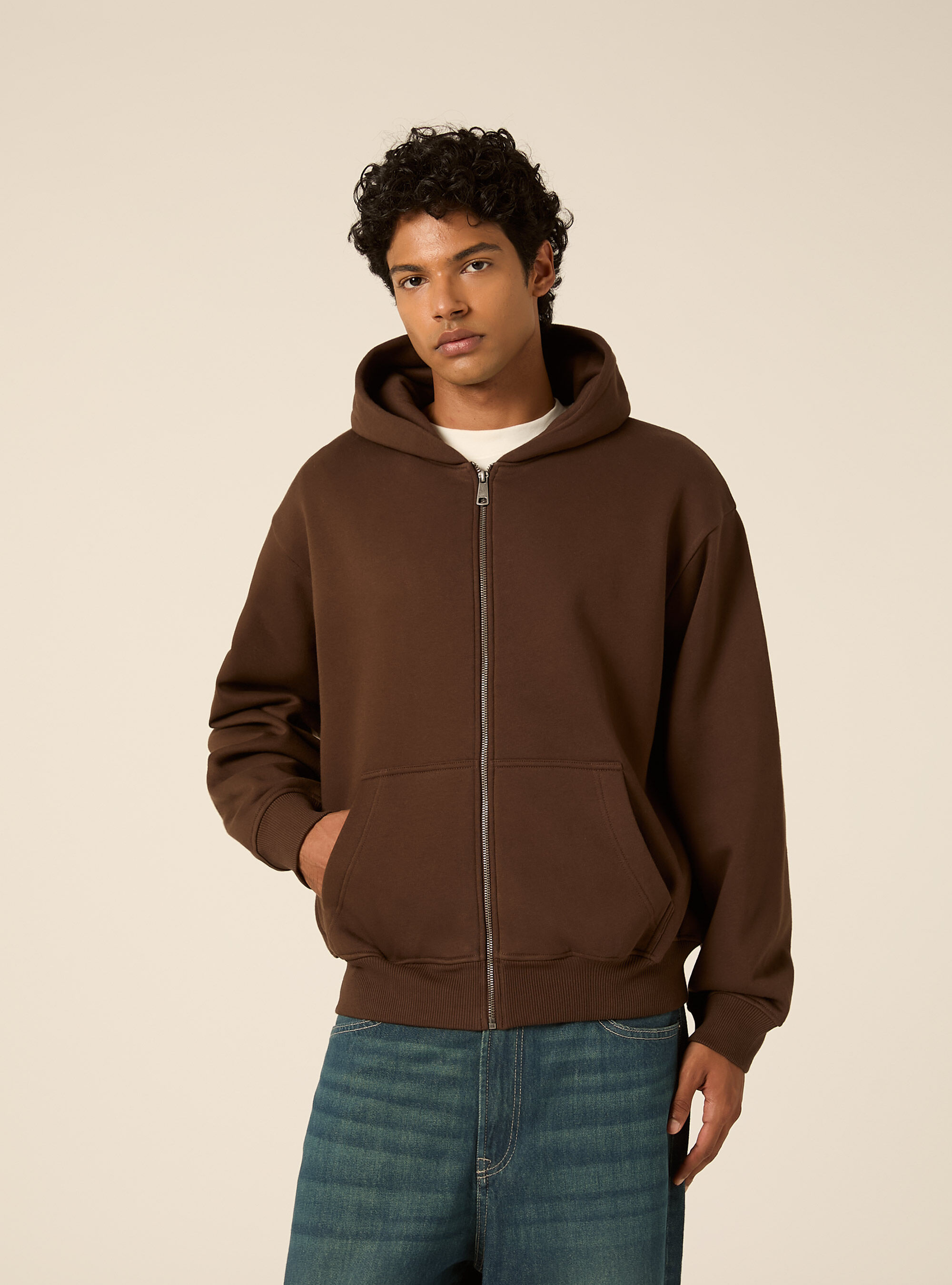 Cardigan basico boxy fit