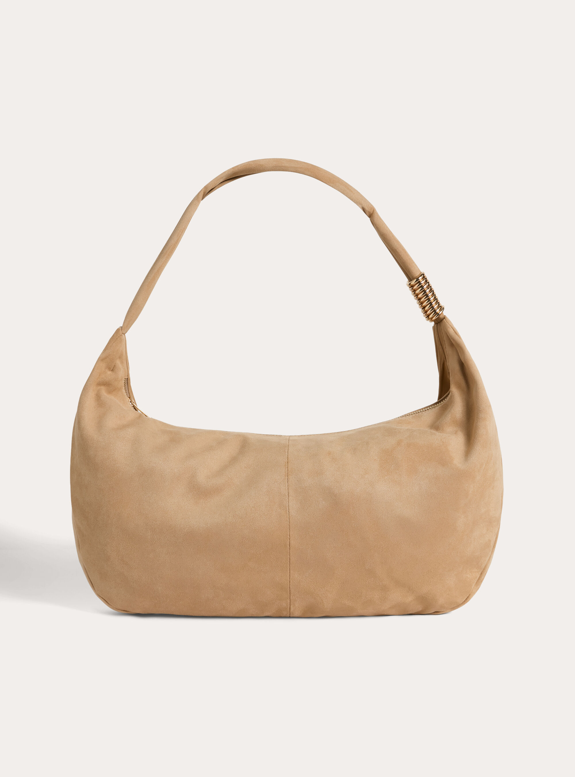 Borsa a spalla effetto suede