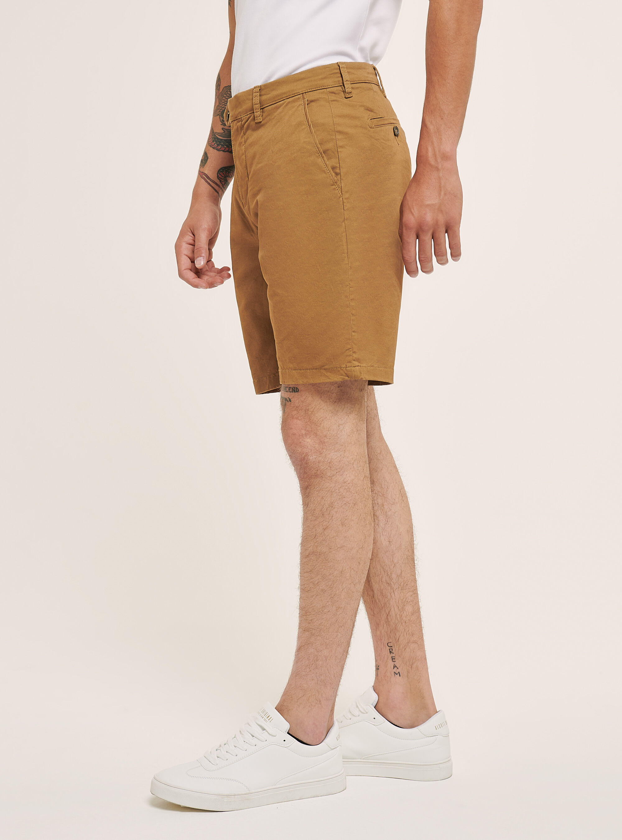 Bermudas de algod&oacute;n, C5488 BEIGE