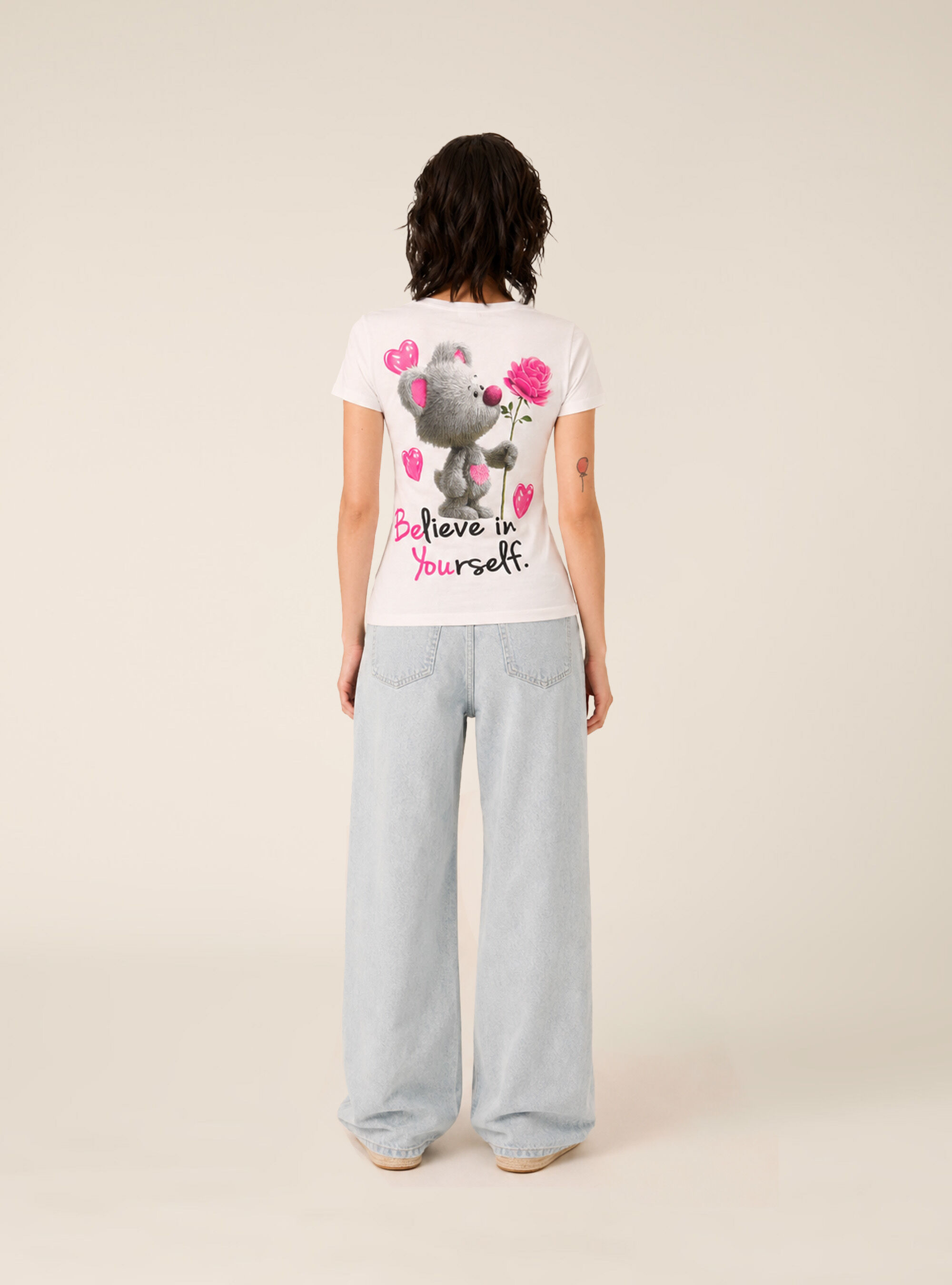 T-shirt regular con stampa