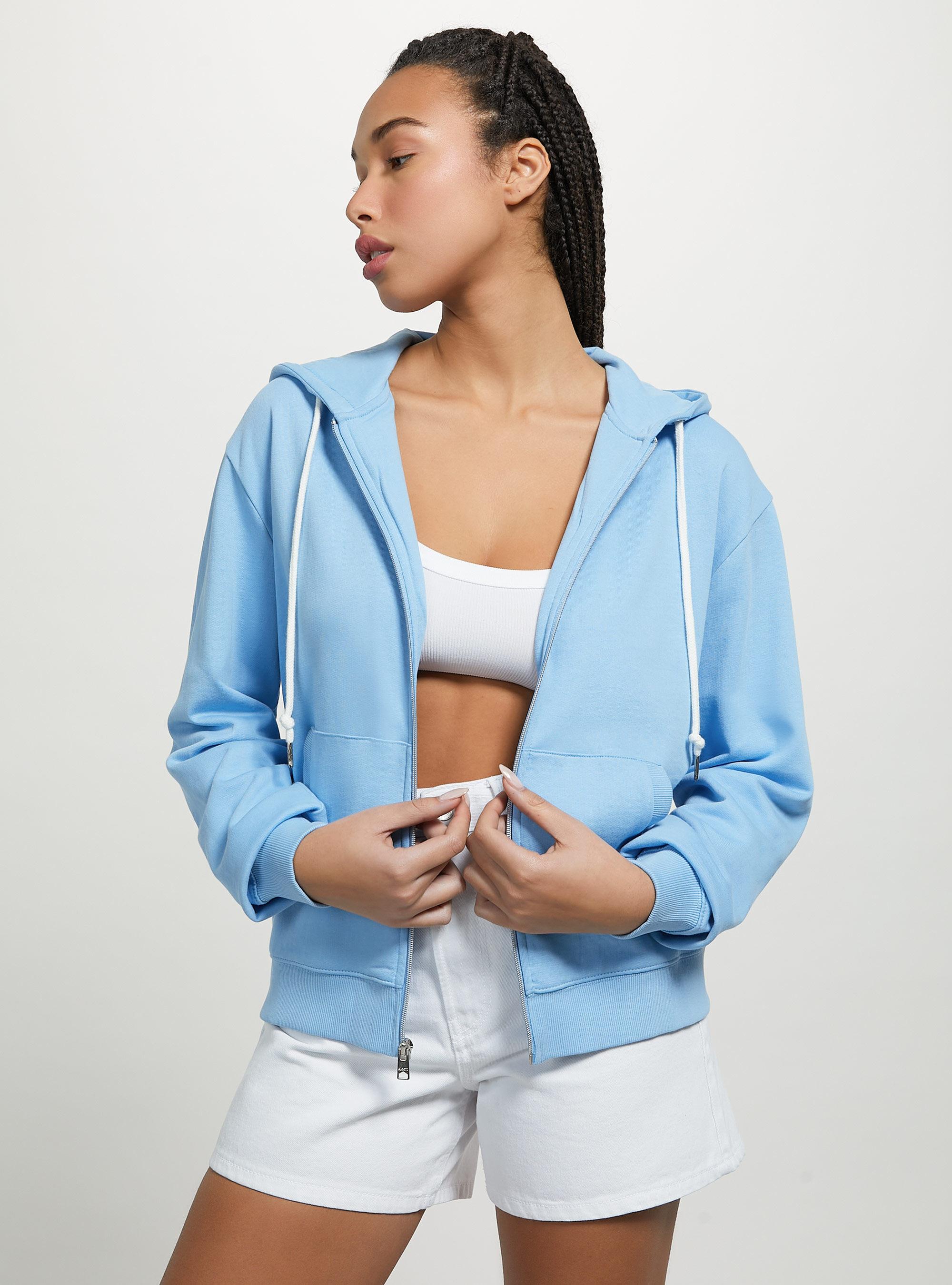 Sudadera hot sale basica cremallera
