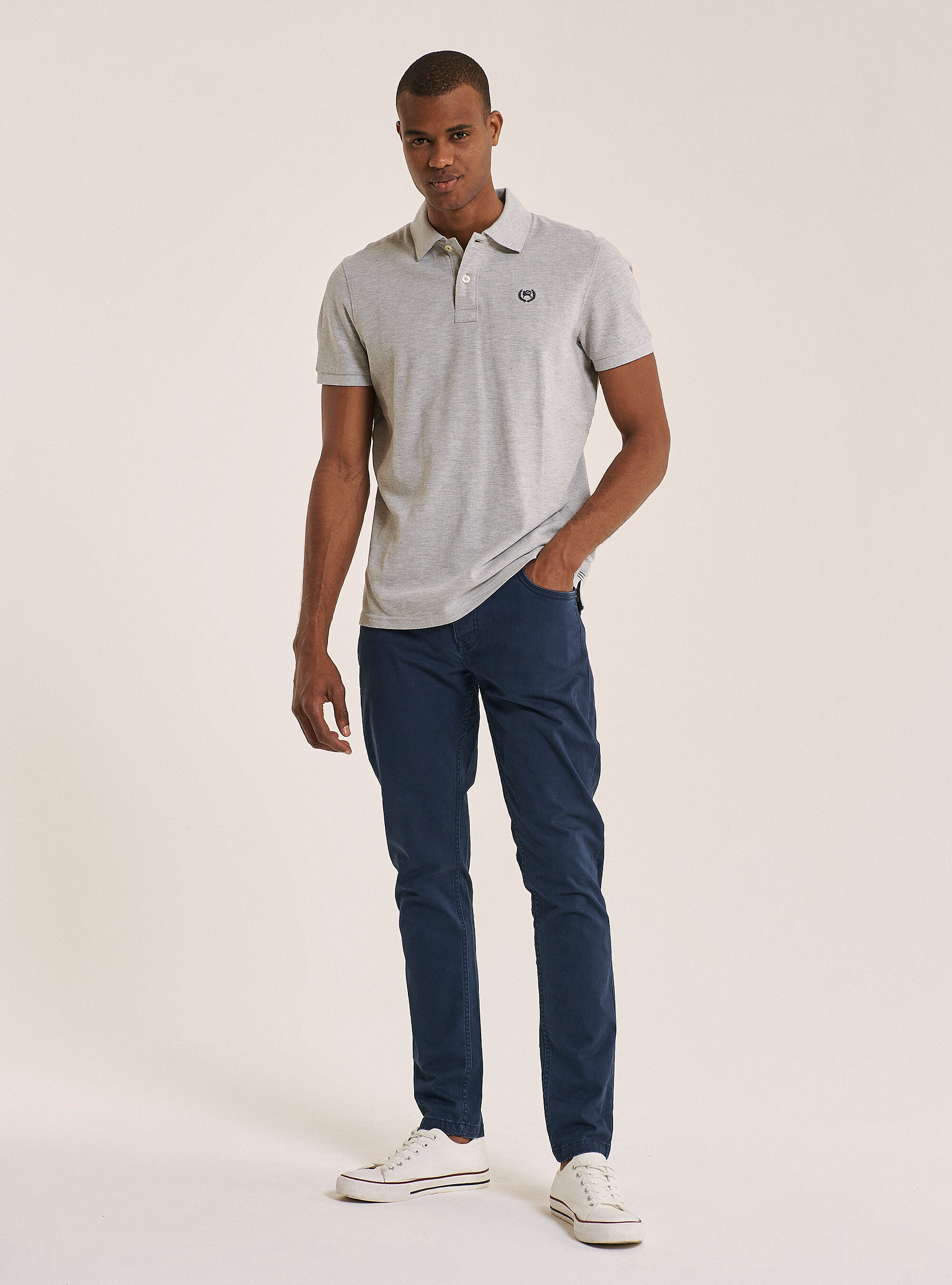 Chino pants with polo hot sale shirt