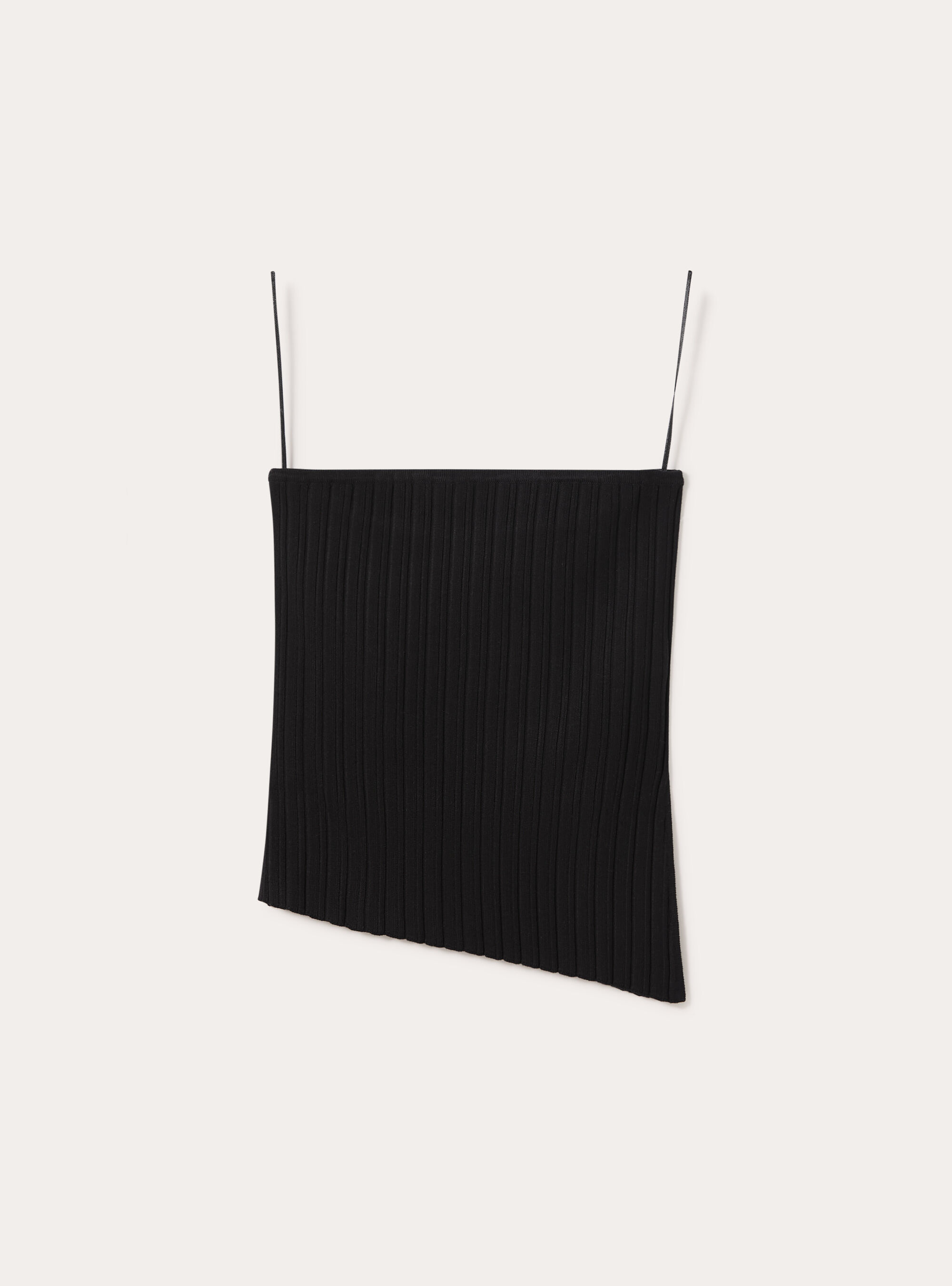 Banded knit top, BK1 BLACK