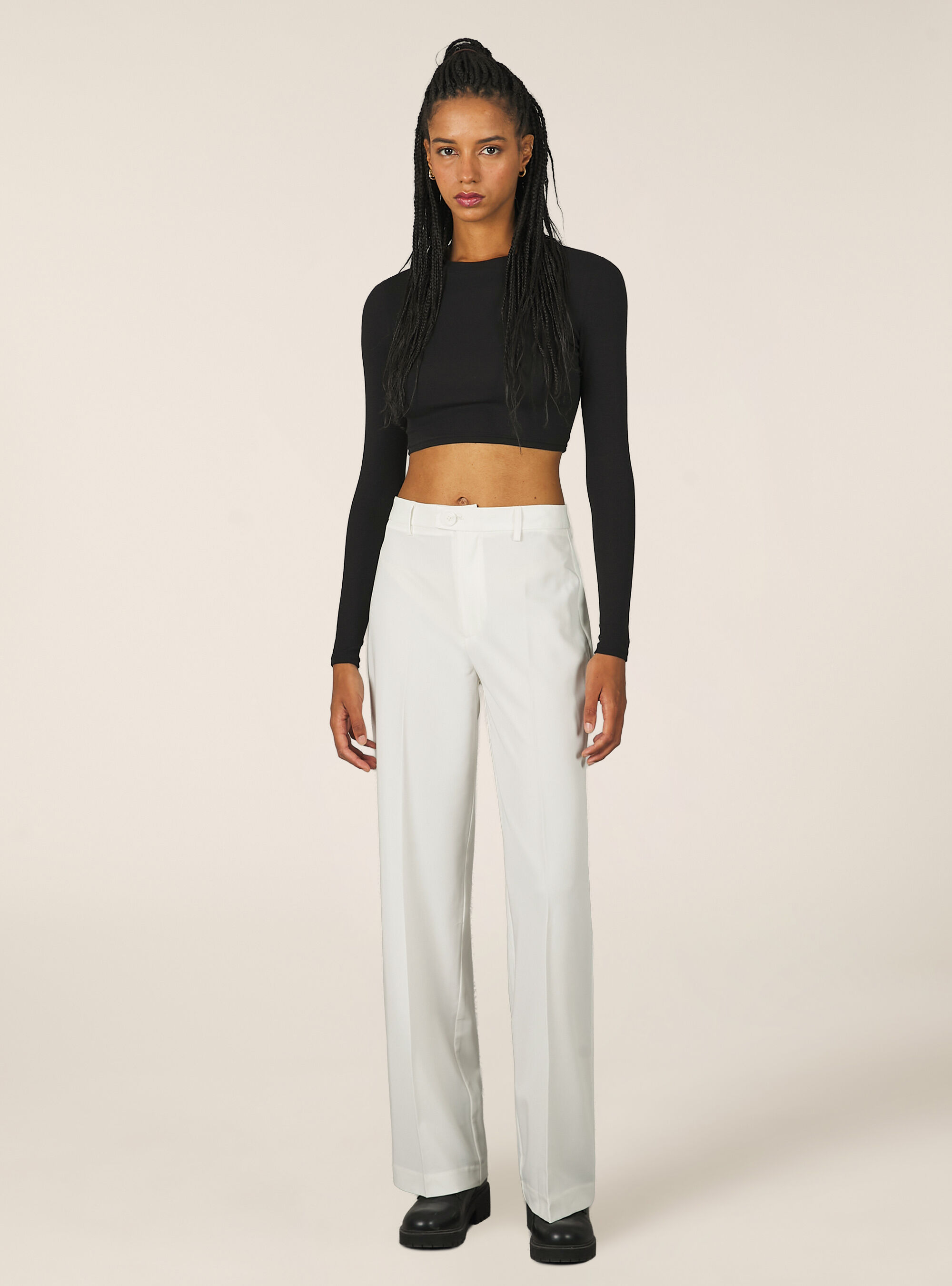 Pantal&oacute;n sastre recto, WH1 OFF WHITE