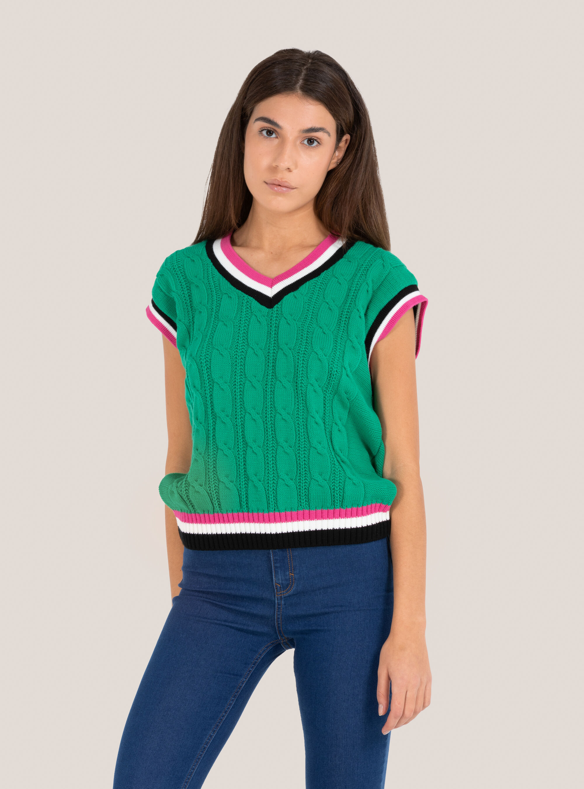 Pullover smanicato con trecce | Alcott | Sweaters Uomo