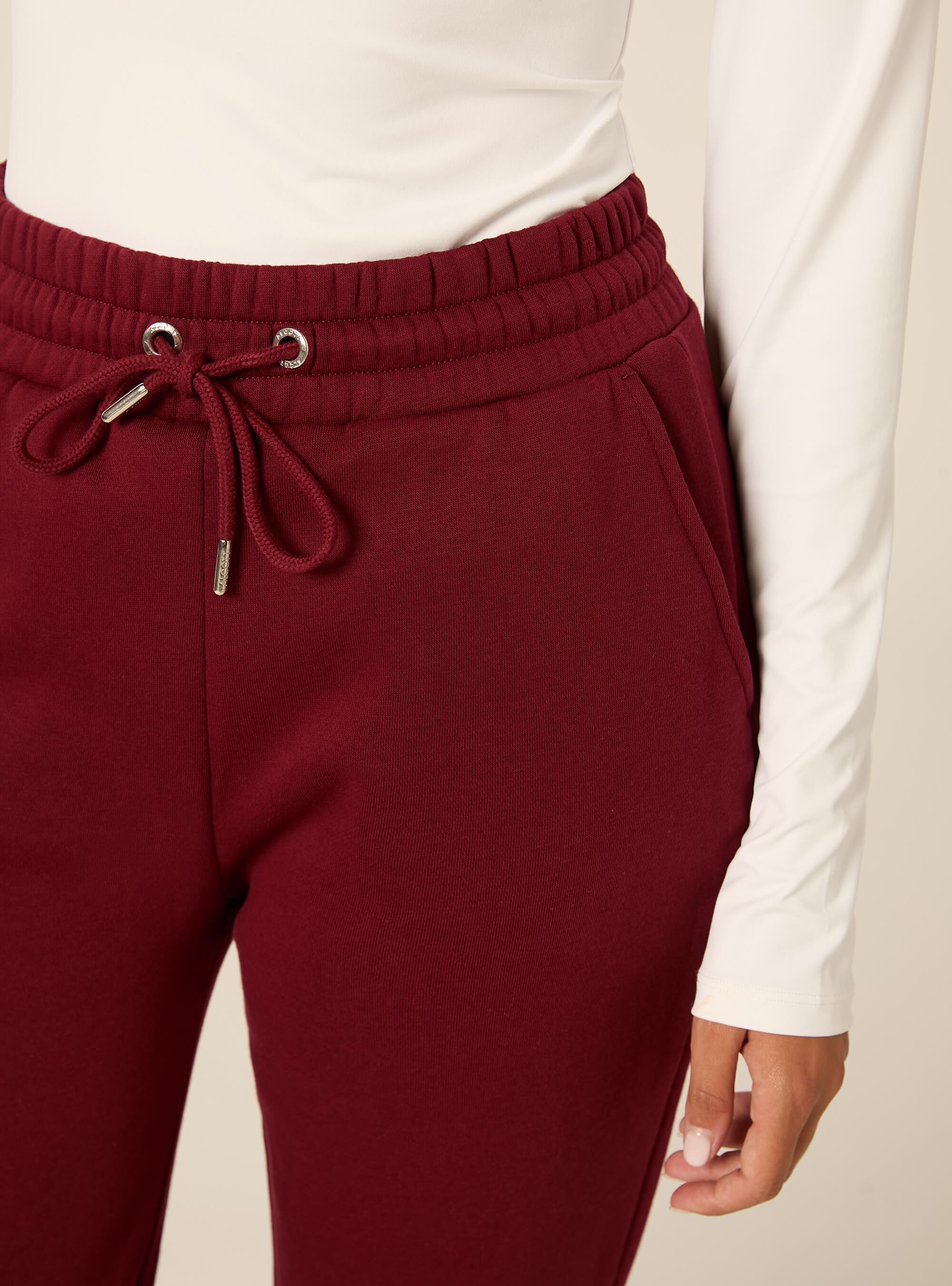 Jogger basic tinta unita, BO1 BORDEAUX DARK
