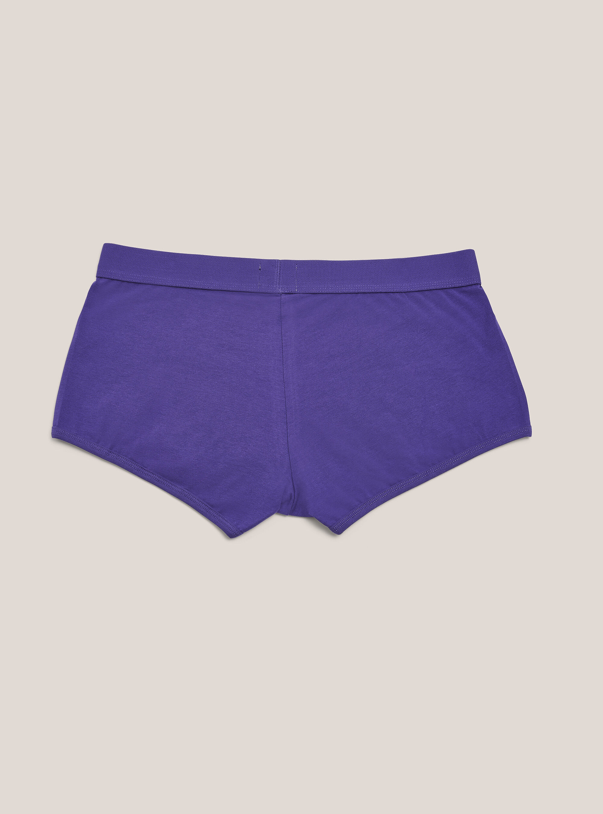 Boxer in cotone elasticizzato con logo, VI2 VIOLET MEDIUM