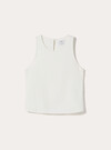 Débardeur Basique en Mélange de Lin, WH2 WHITE