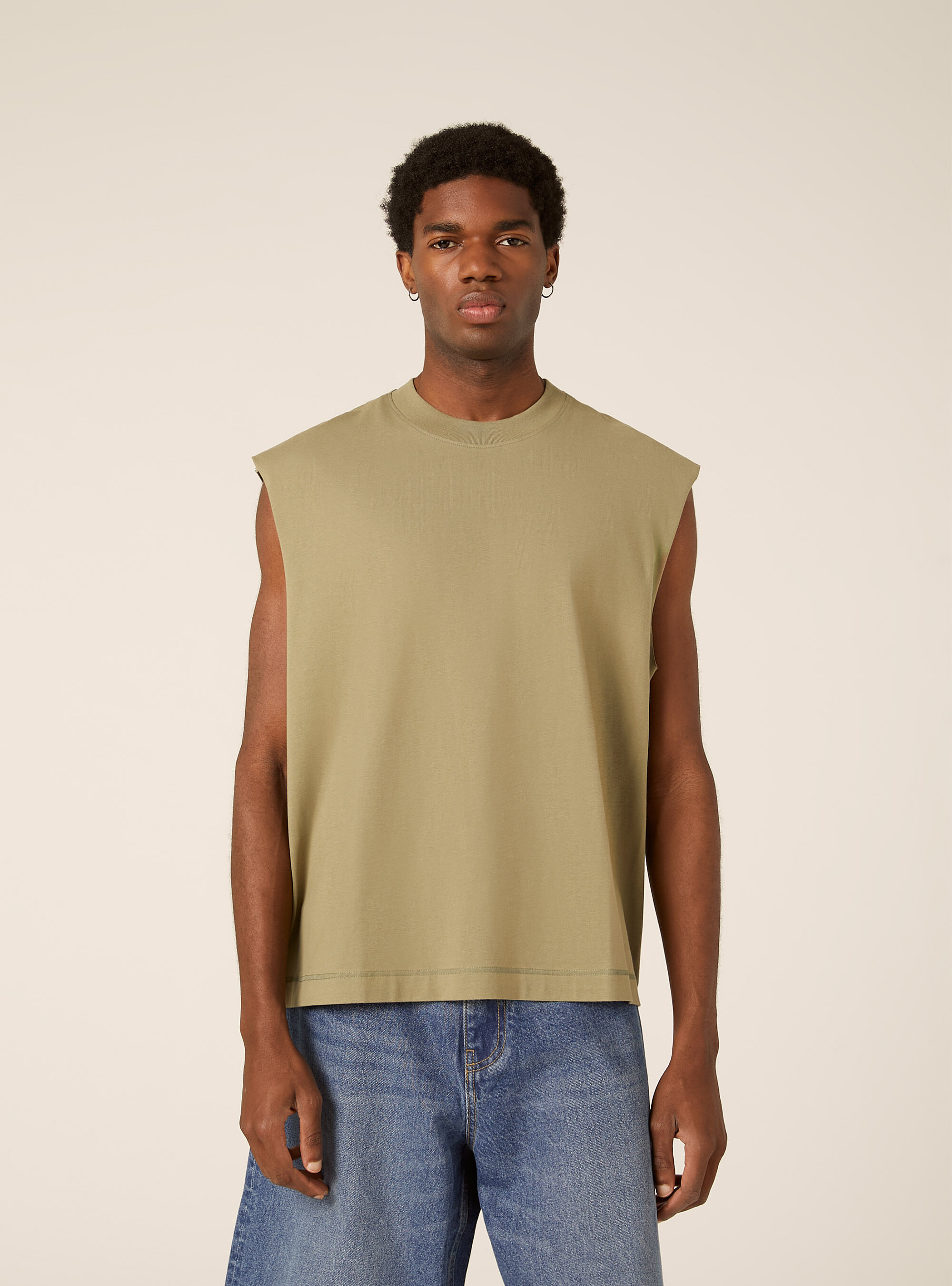 Camiseta sin mangas boxy fit, KY2 KAKY MEDIUM