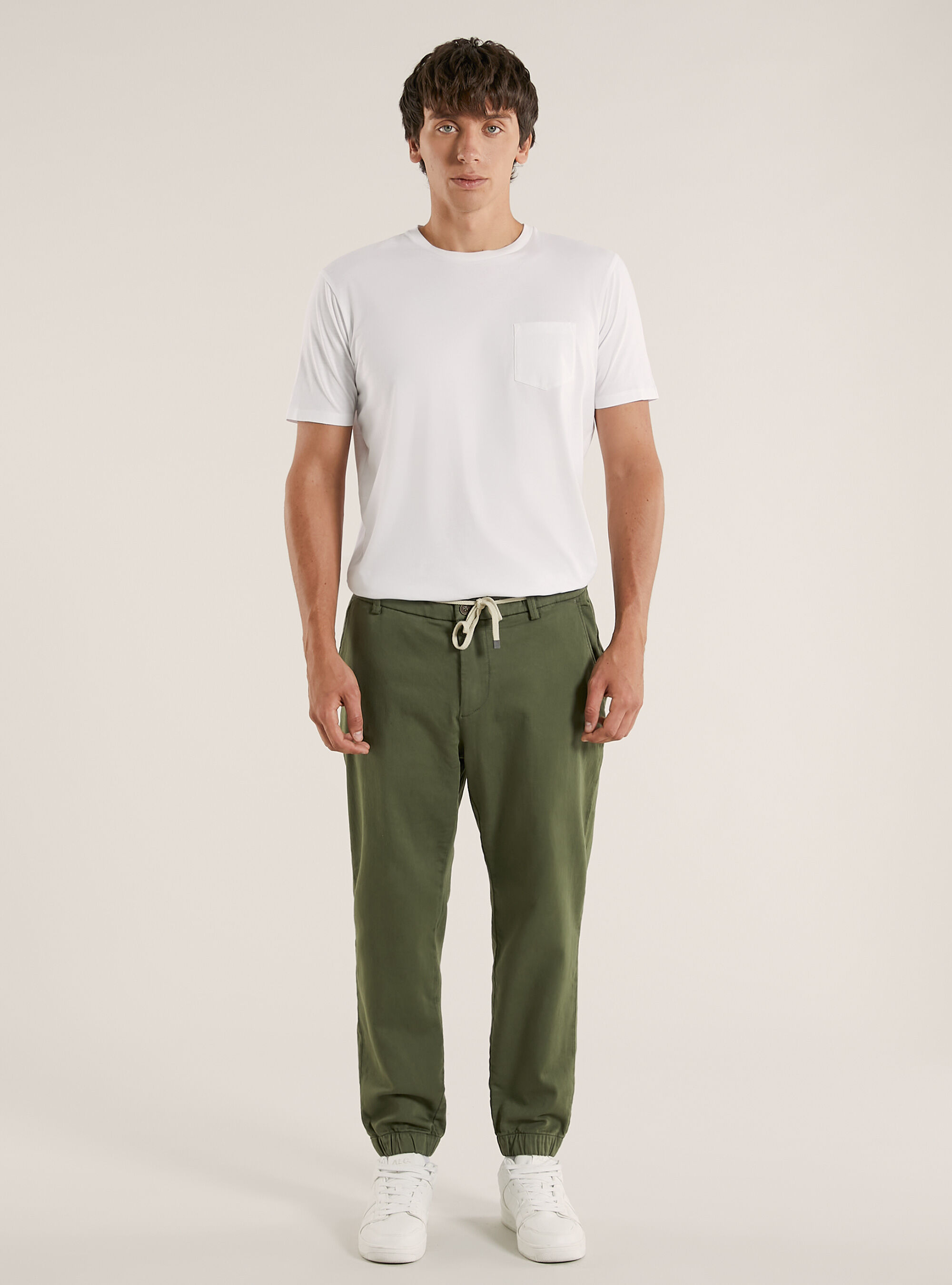 Pantalon de jogging avec cordon de serrage, KY1 KAKY DARK