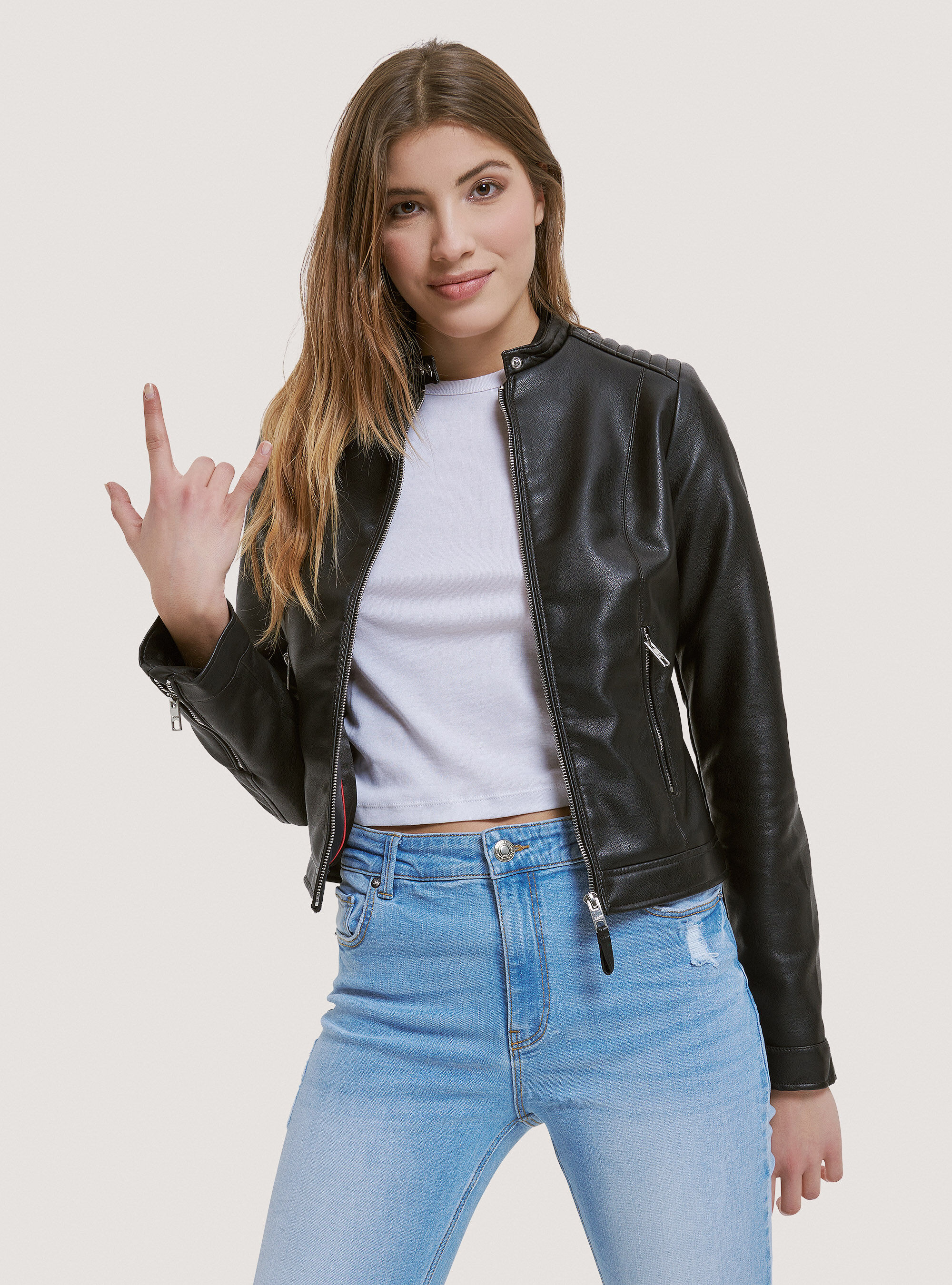 Giubbino biker top donna