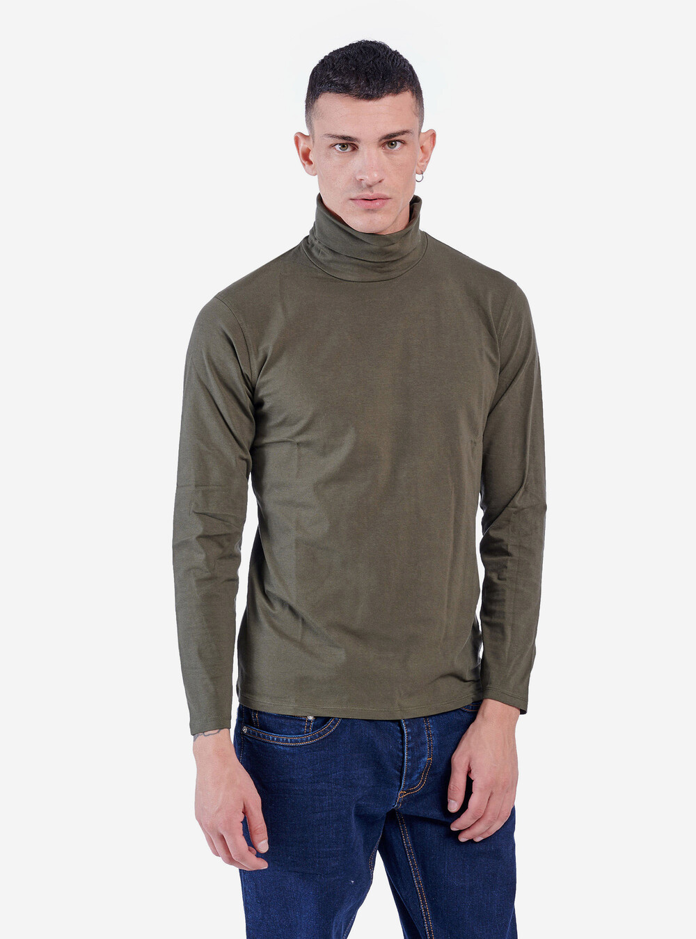 Maglietta Termica Uomo Collo Alto - Slim Fit, Maniche Lunghe, Poliestere - Foto 11