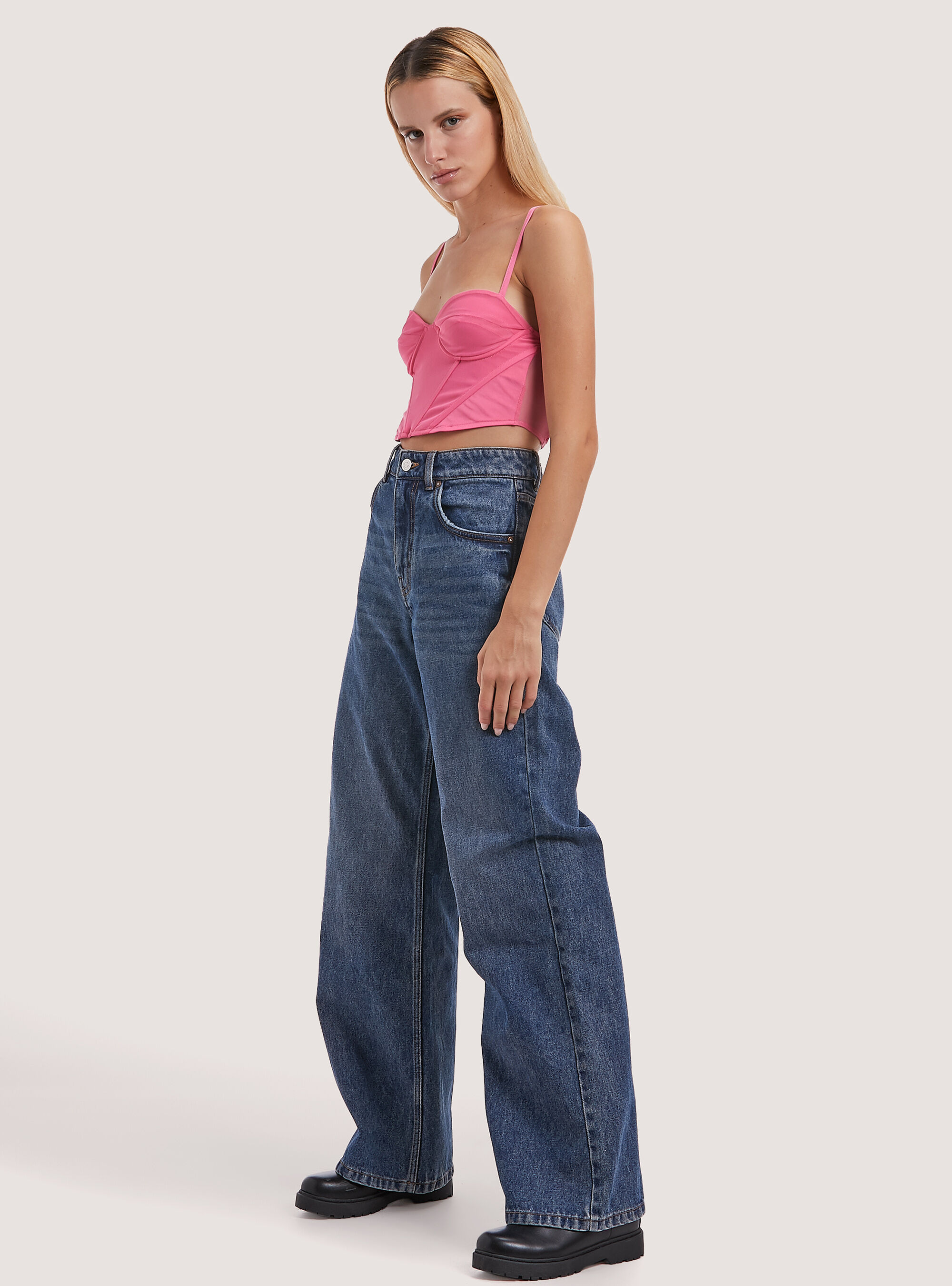 Plain tulle corset, FX1 FUXIA DARK