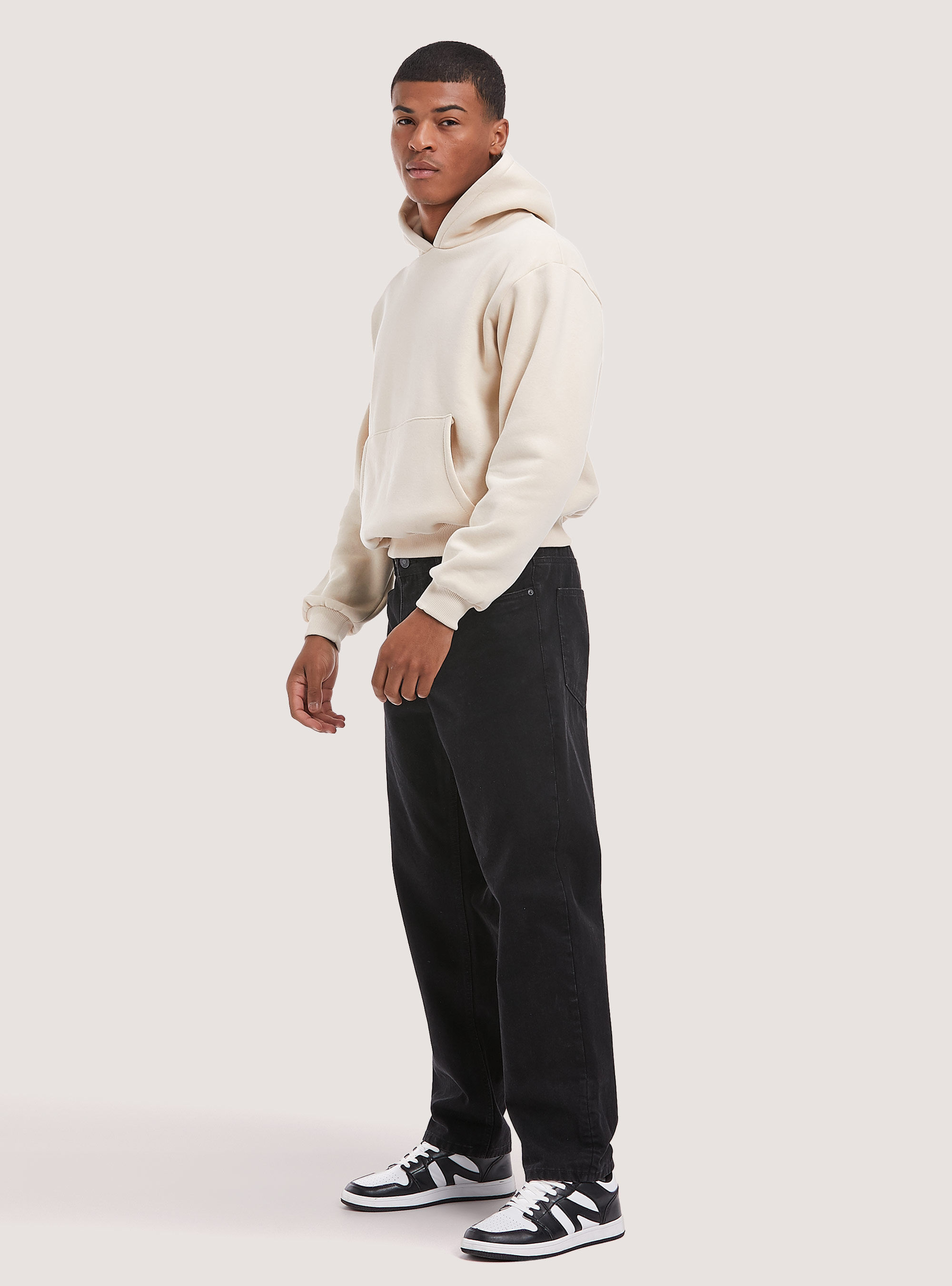 Boxy fit hooded sweatshirt, WH1 OFF WHITE