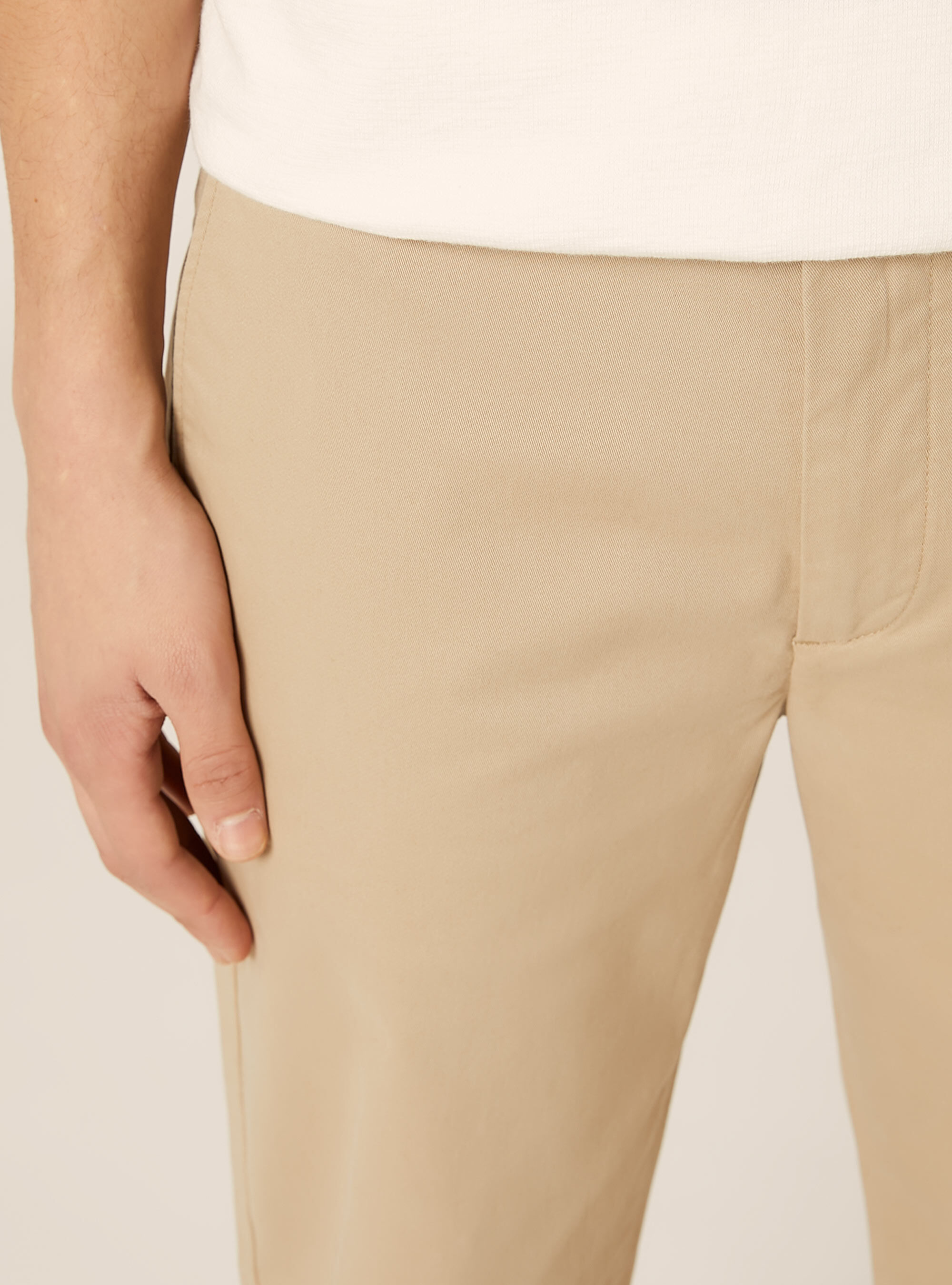 Slim fit chino trousers, BG2 BEIGE MEDIUM