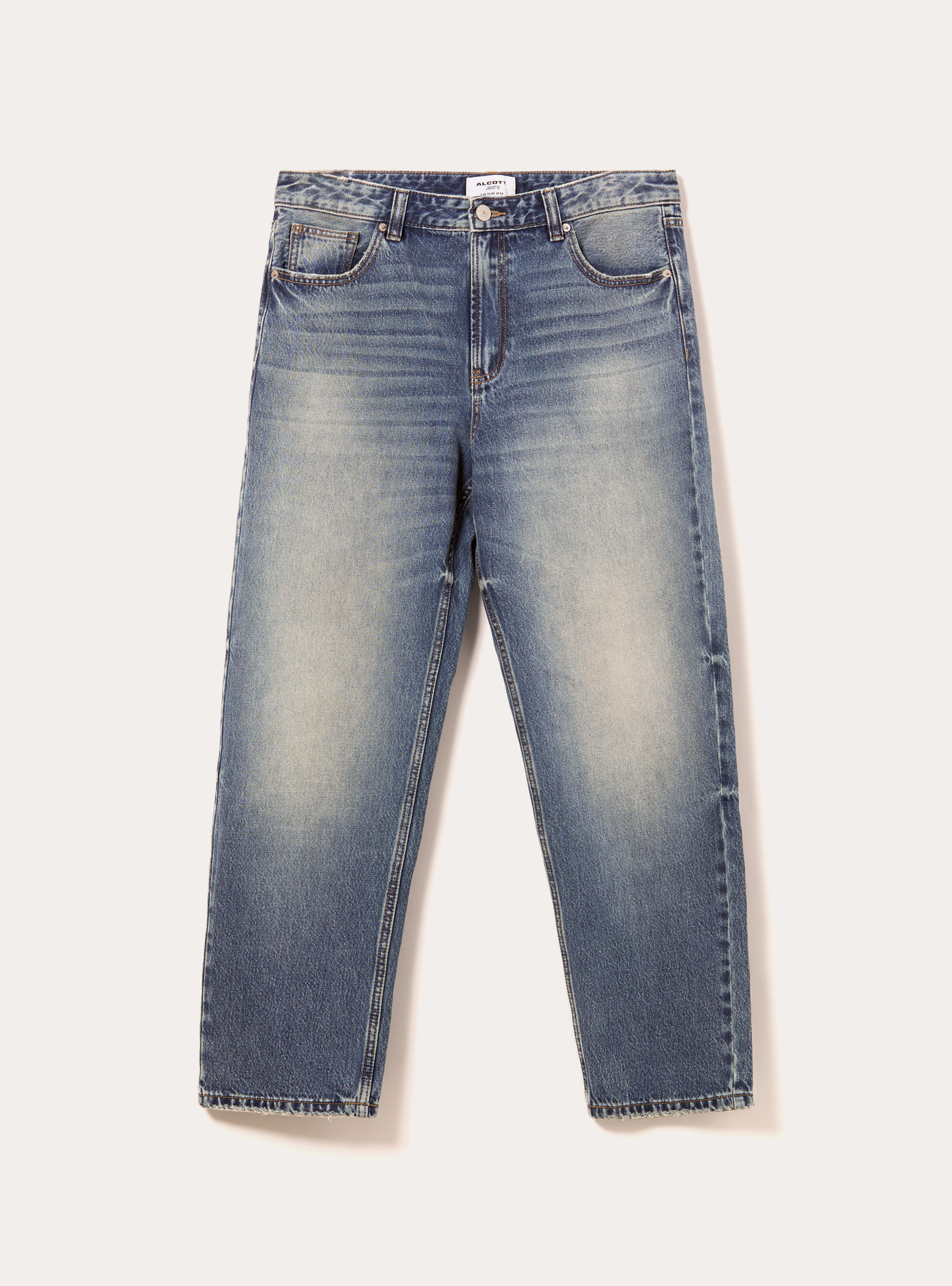 Vaqueros de corte c&oacute;nico, D003 MEDIUM BLUE