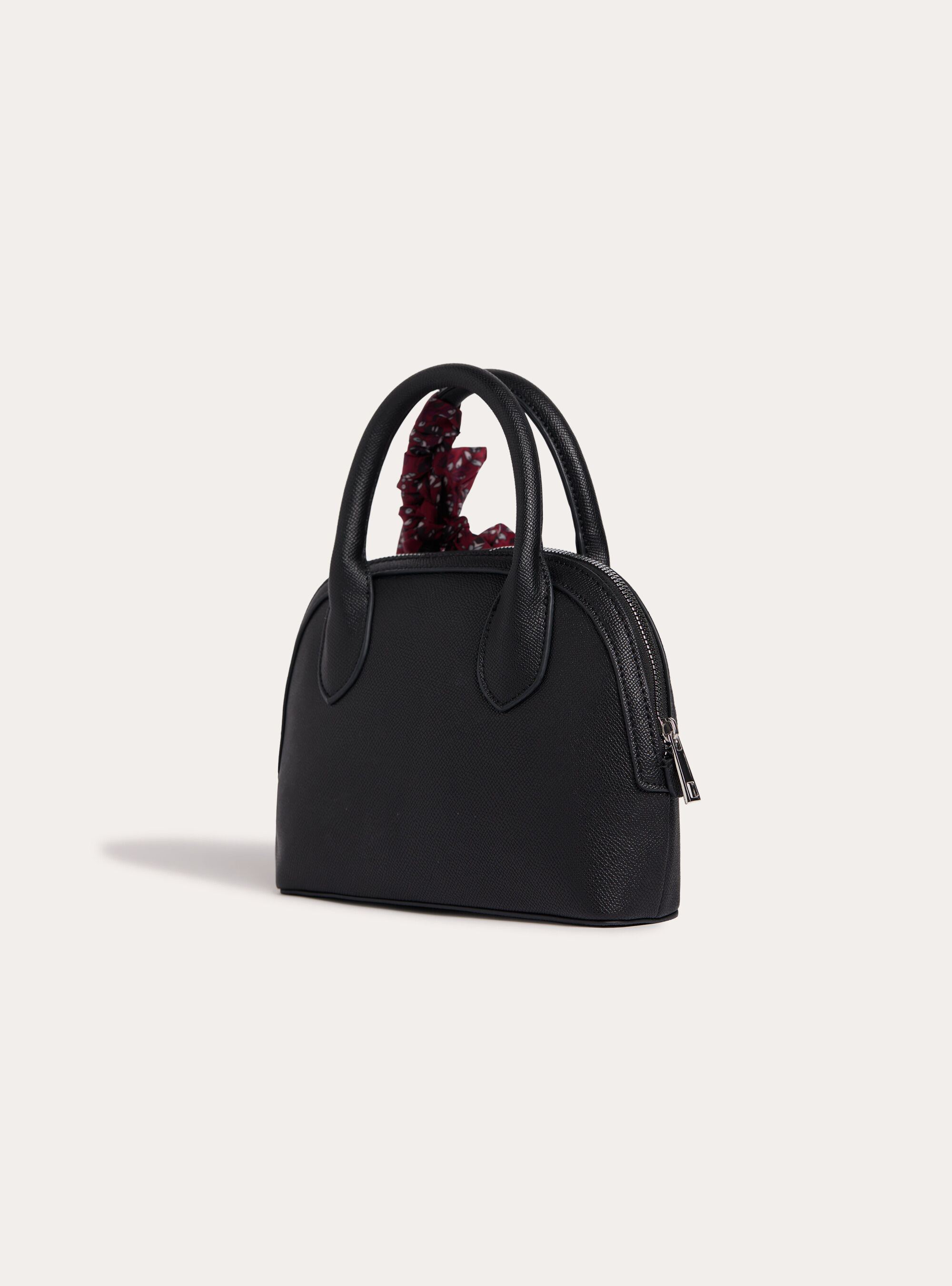 Leather-effect bags with scarf