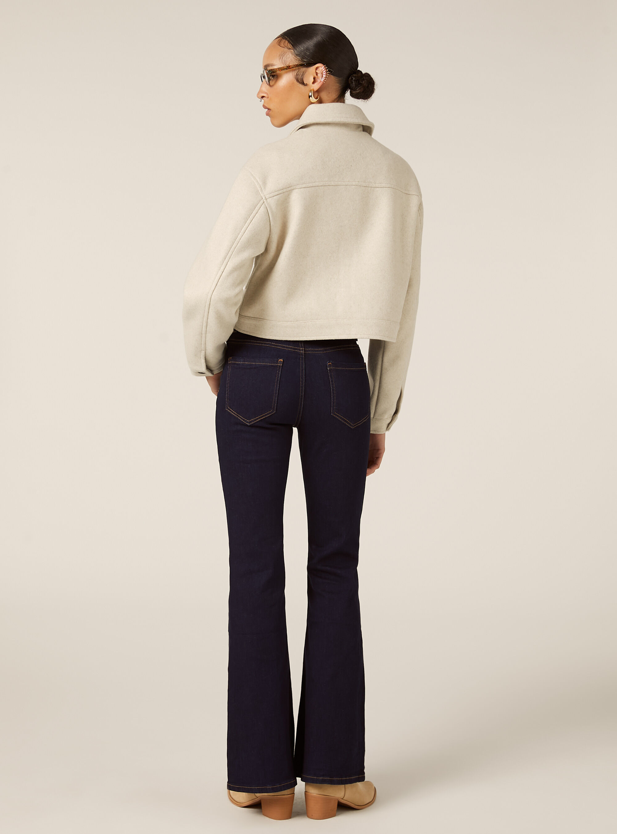 Wool jacket with large pockets, BG3 BEIGE LIGHT