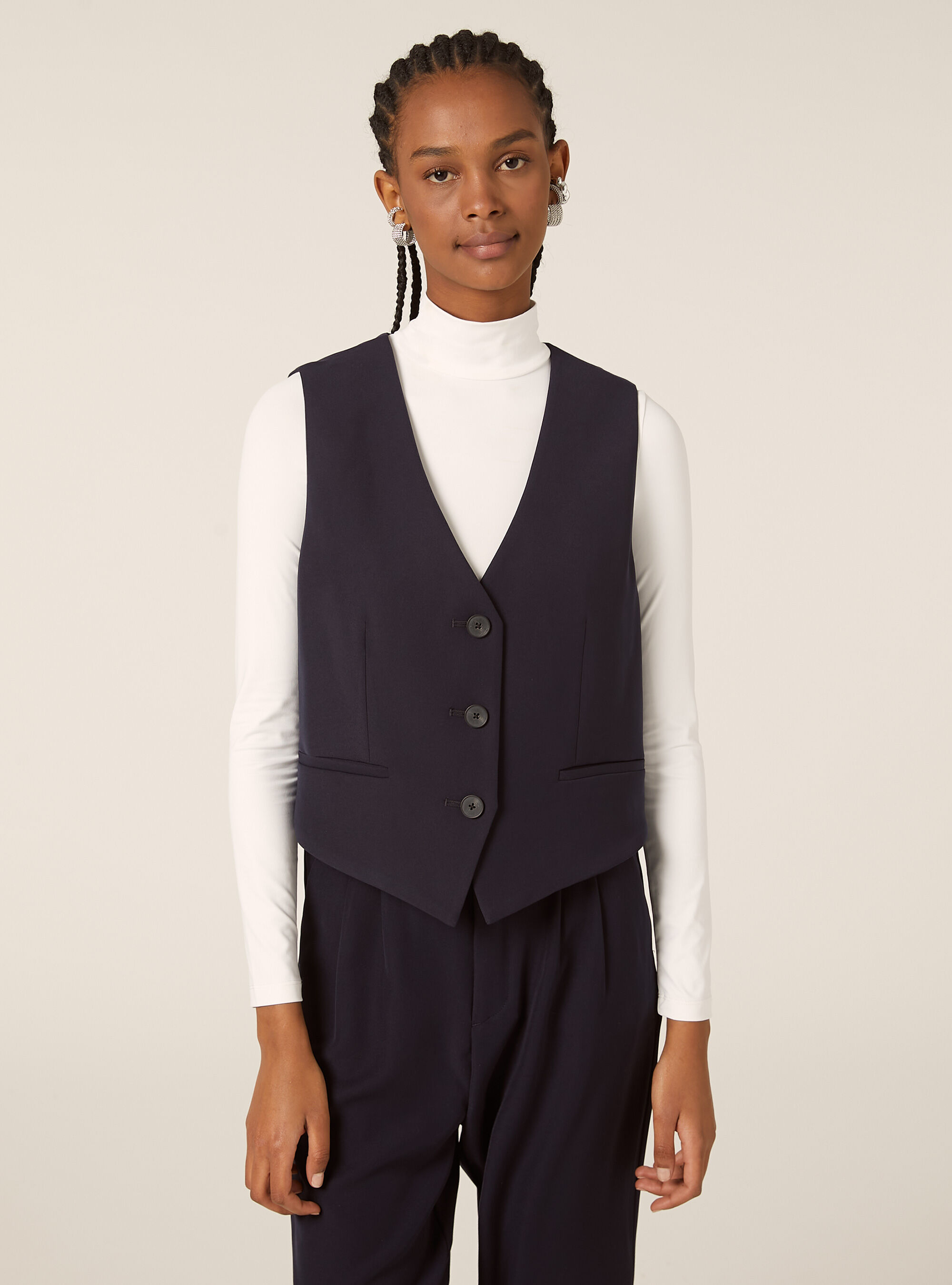 Gilet tailleur uni