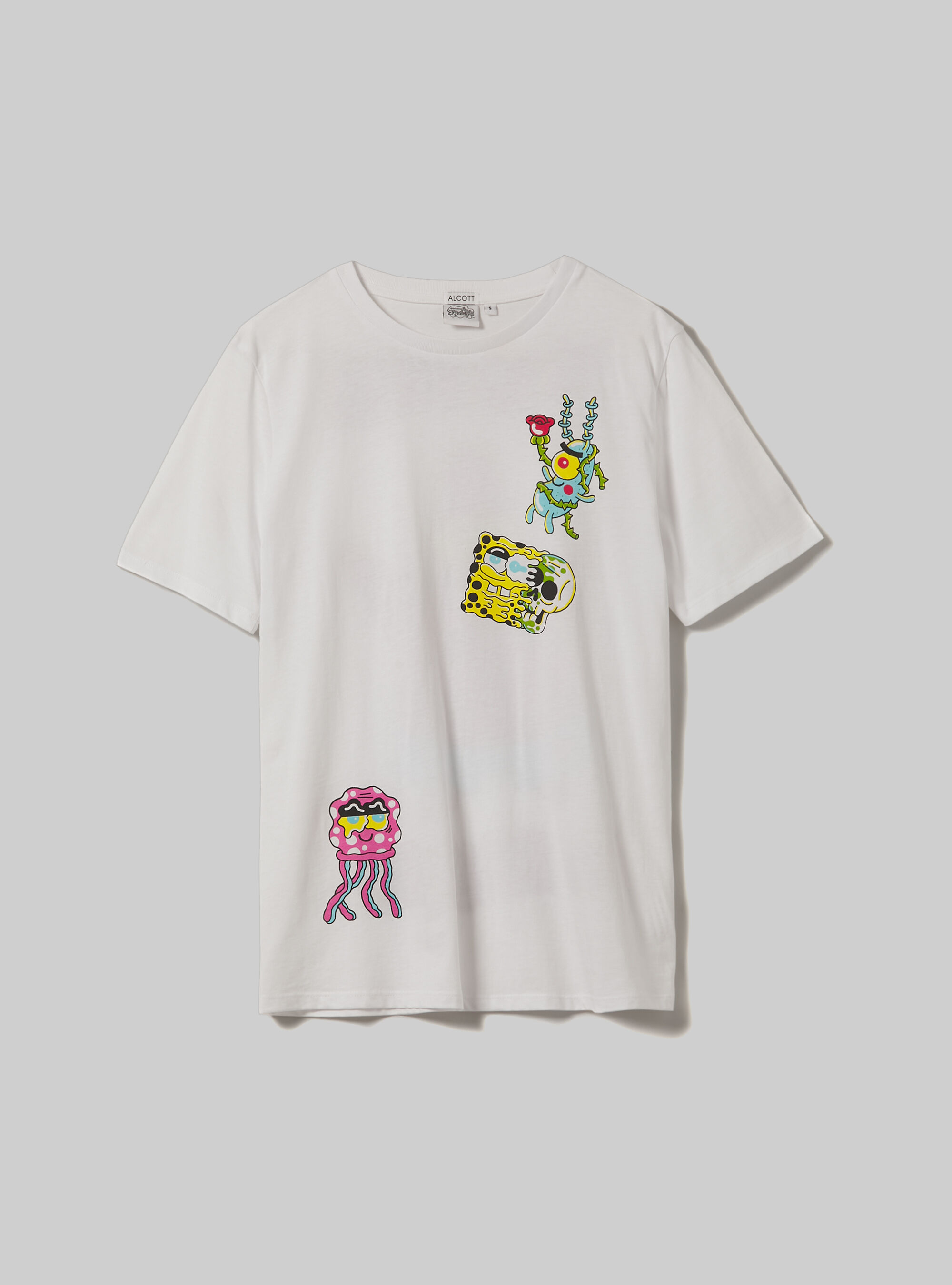 Camiseta Bob Esponja / Alcott, WH3 WHITE