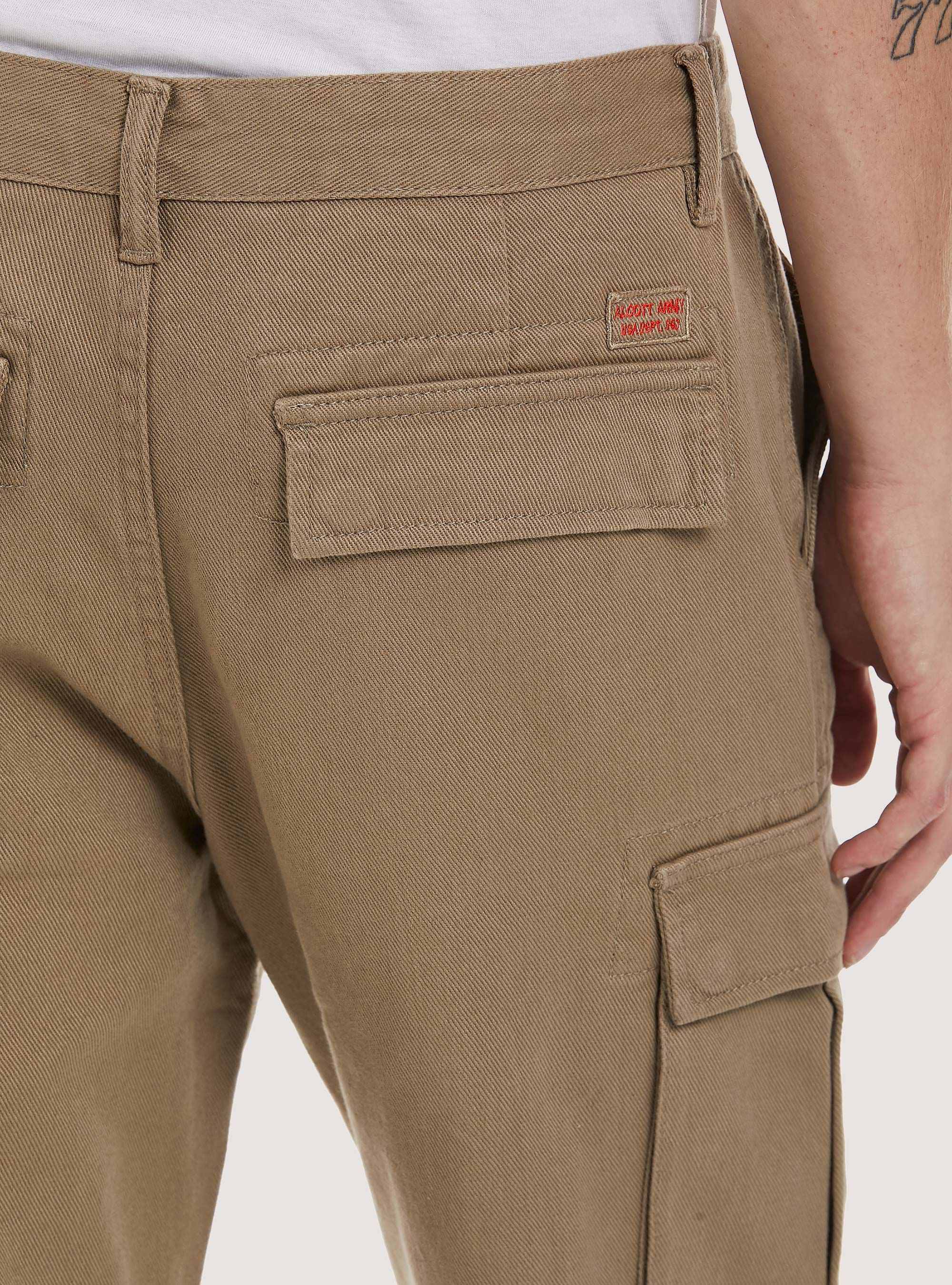 Army twill cargo trousers, BG3 BEIGE LIGHT