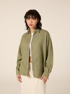 Linen-blend shirt, KY2 KAKY MEDIUM