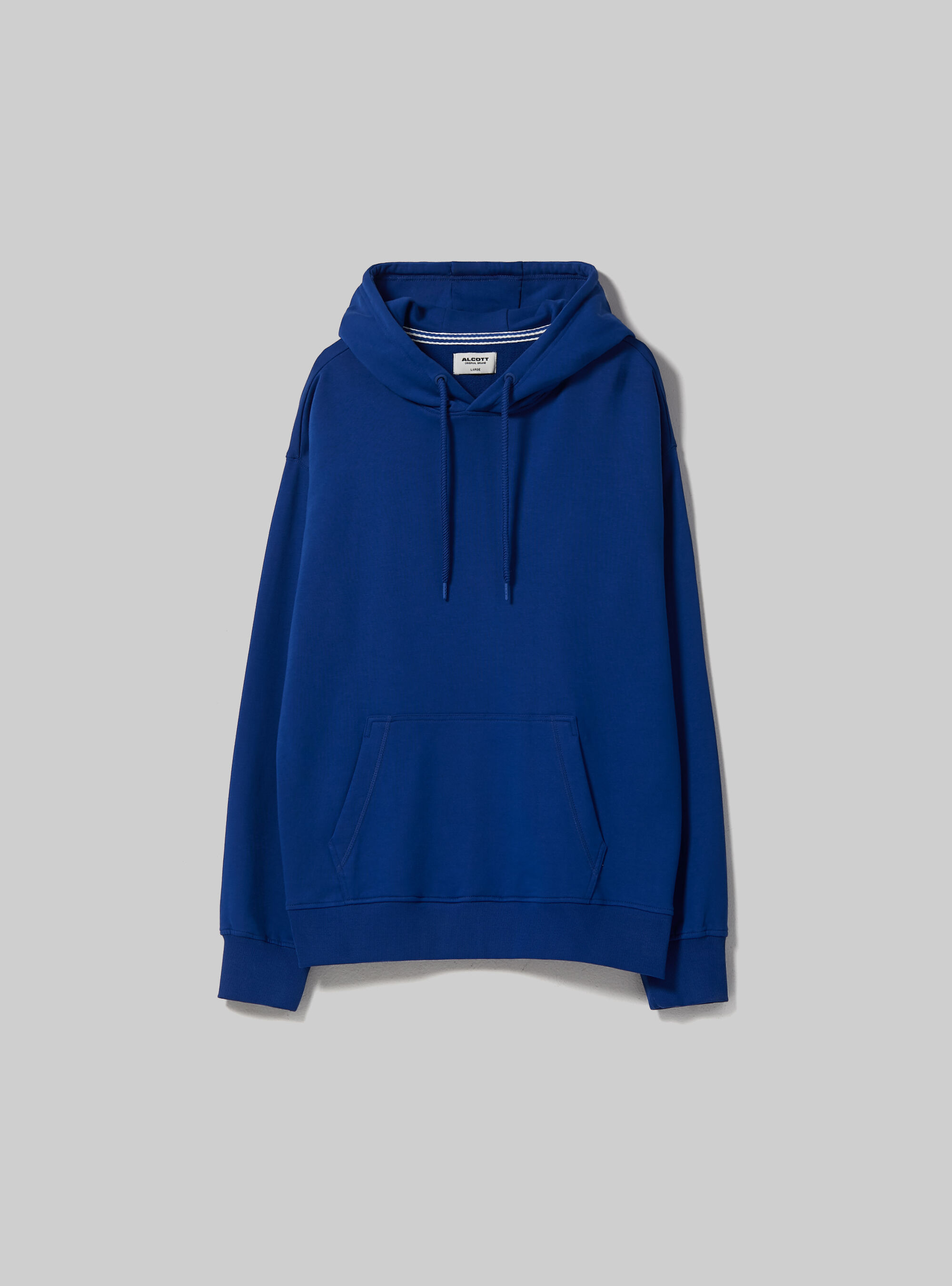 Sweatshirt with hood and pouch pocket, RY1 ROYALE DARK