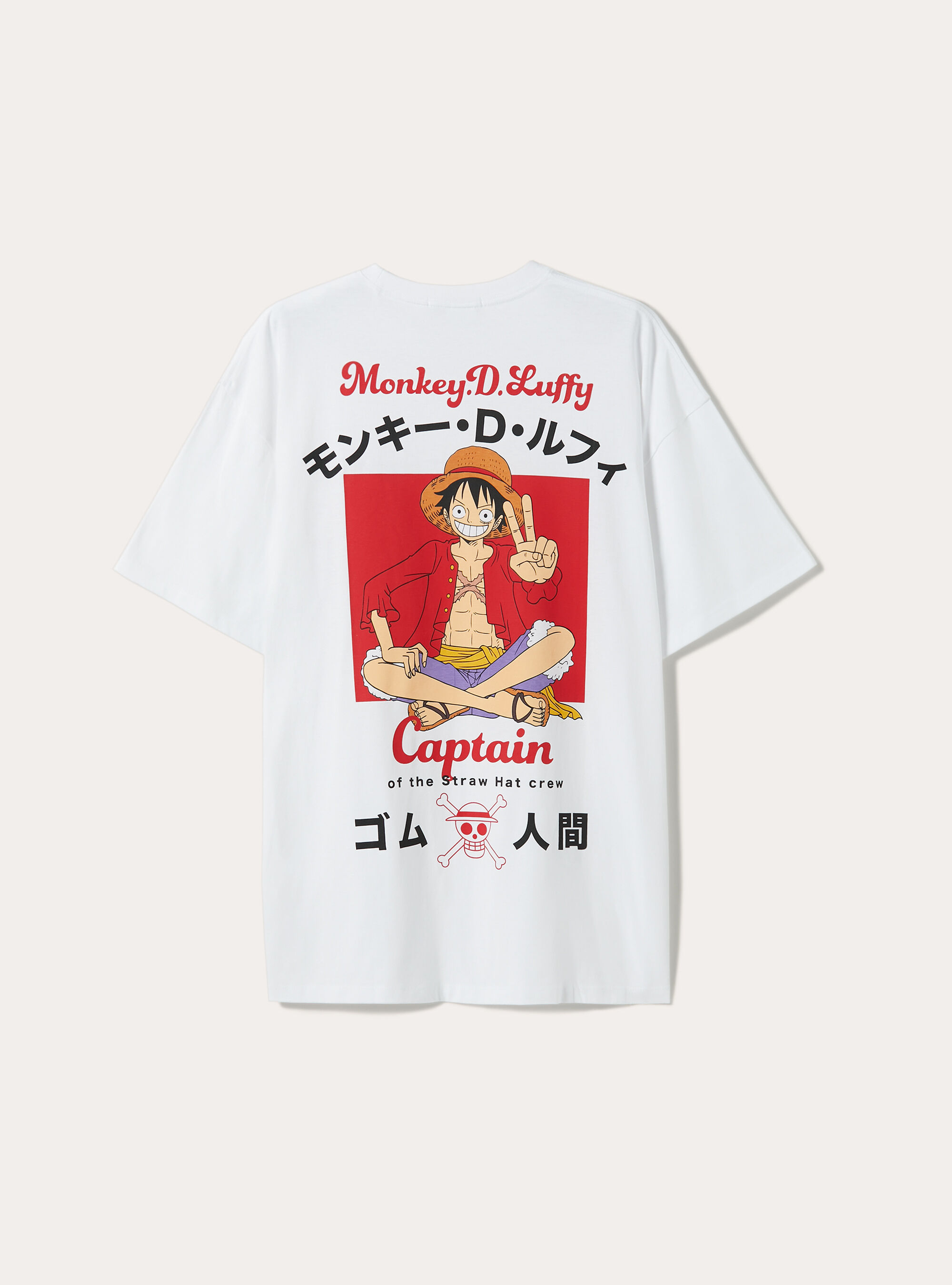 Camiseta one piece bershka best sale