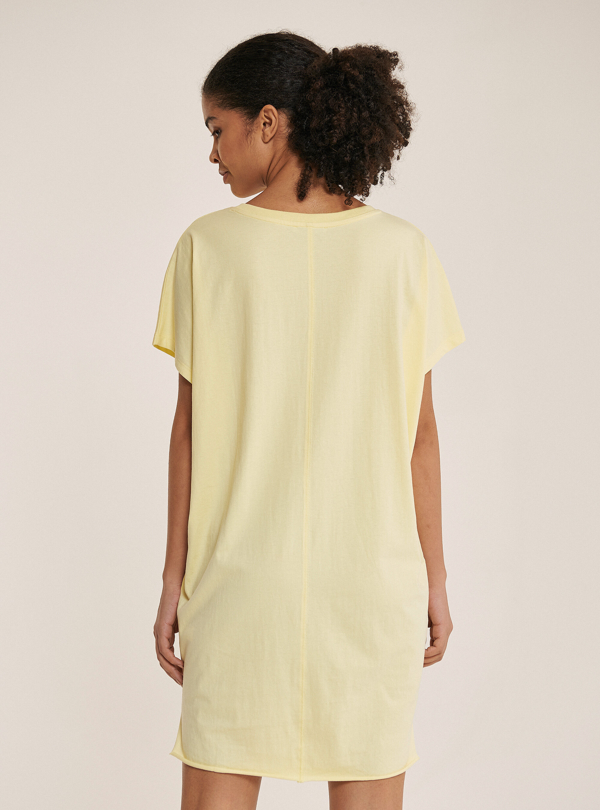 Yellow t on sale shirt dress h&m