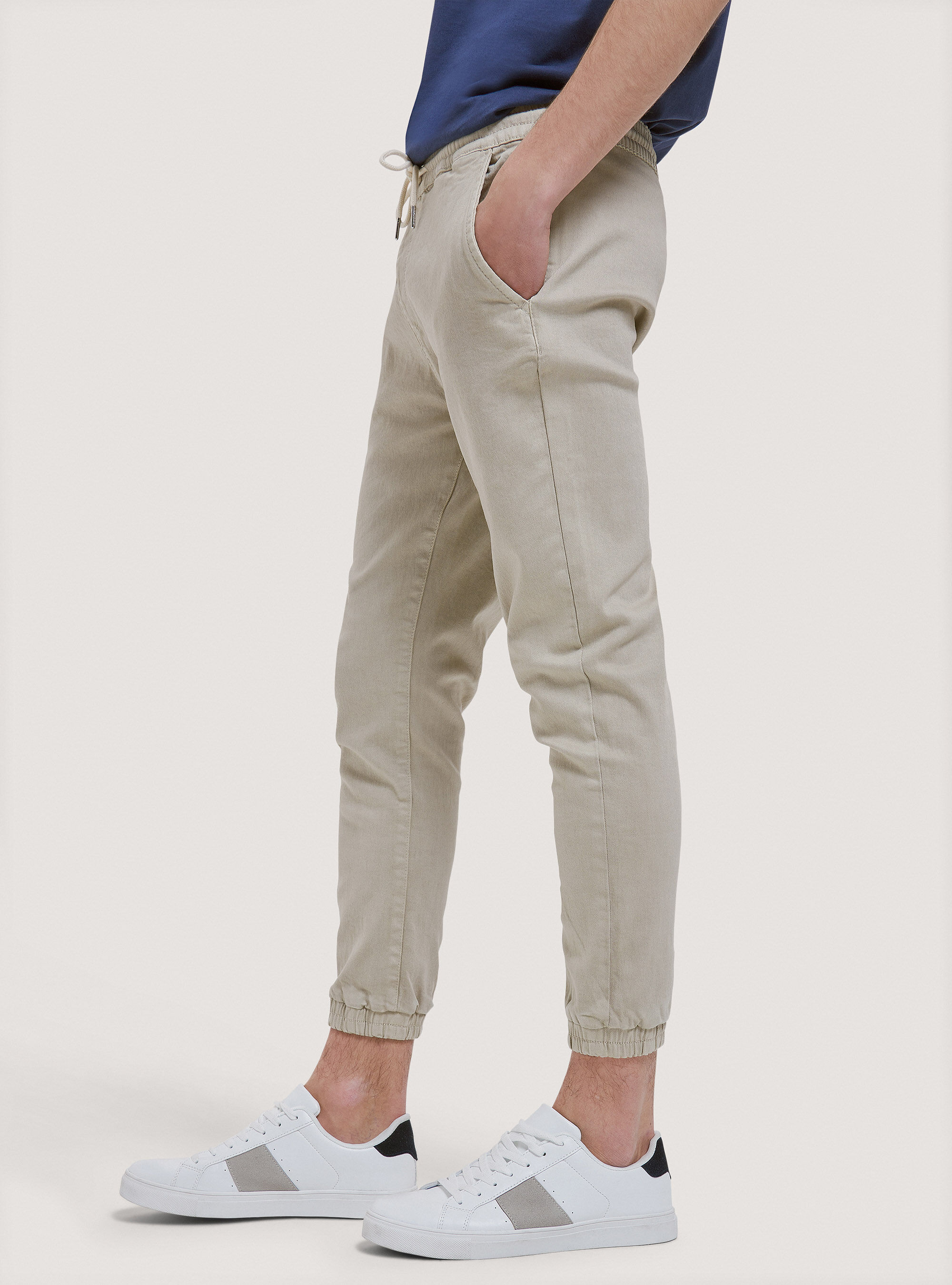 Pantalon de jogging en coton, C141 CREAM