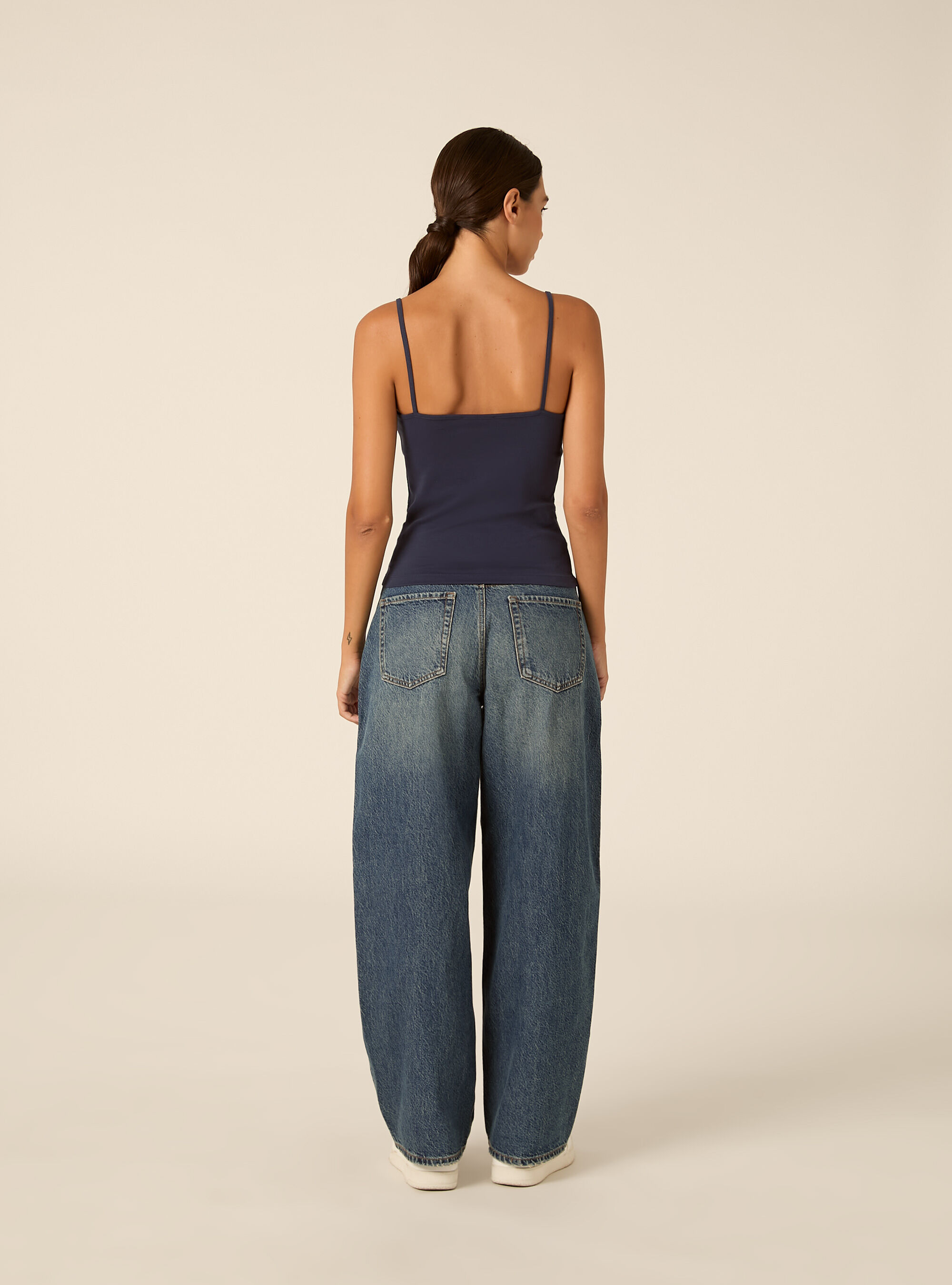 Canotta con dettagli in pizzo, NA2 NAVY MEDIUM