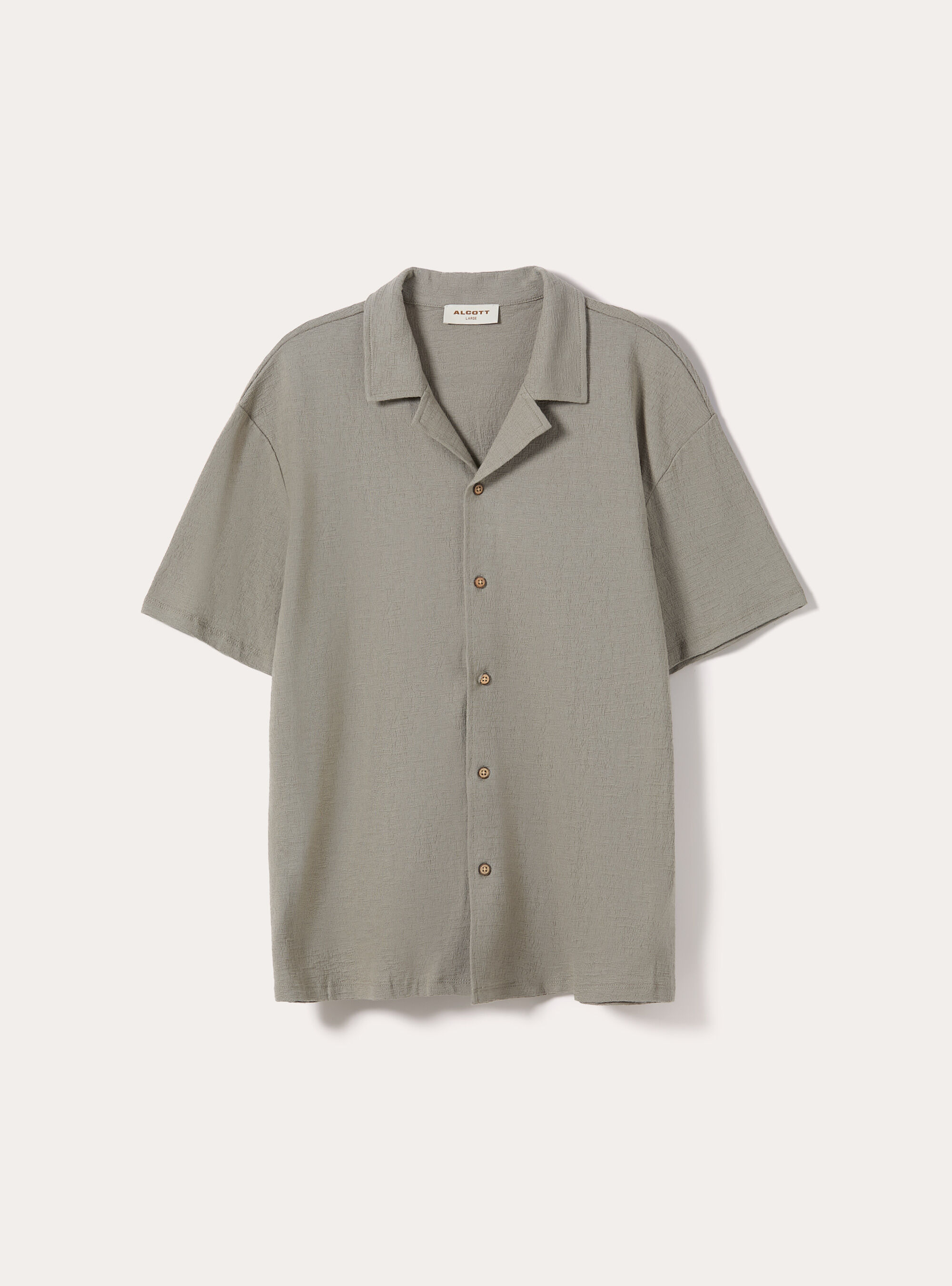 Camicia bowling in jersey texture regular fit, KY3 KAKY LIGHT