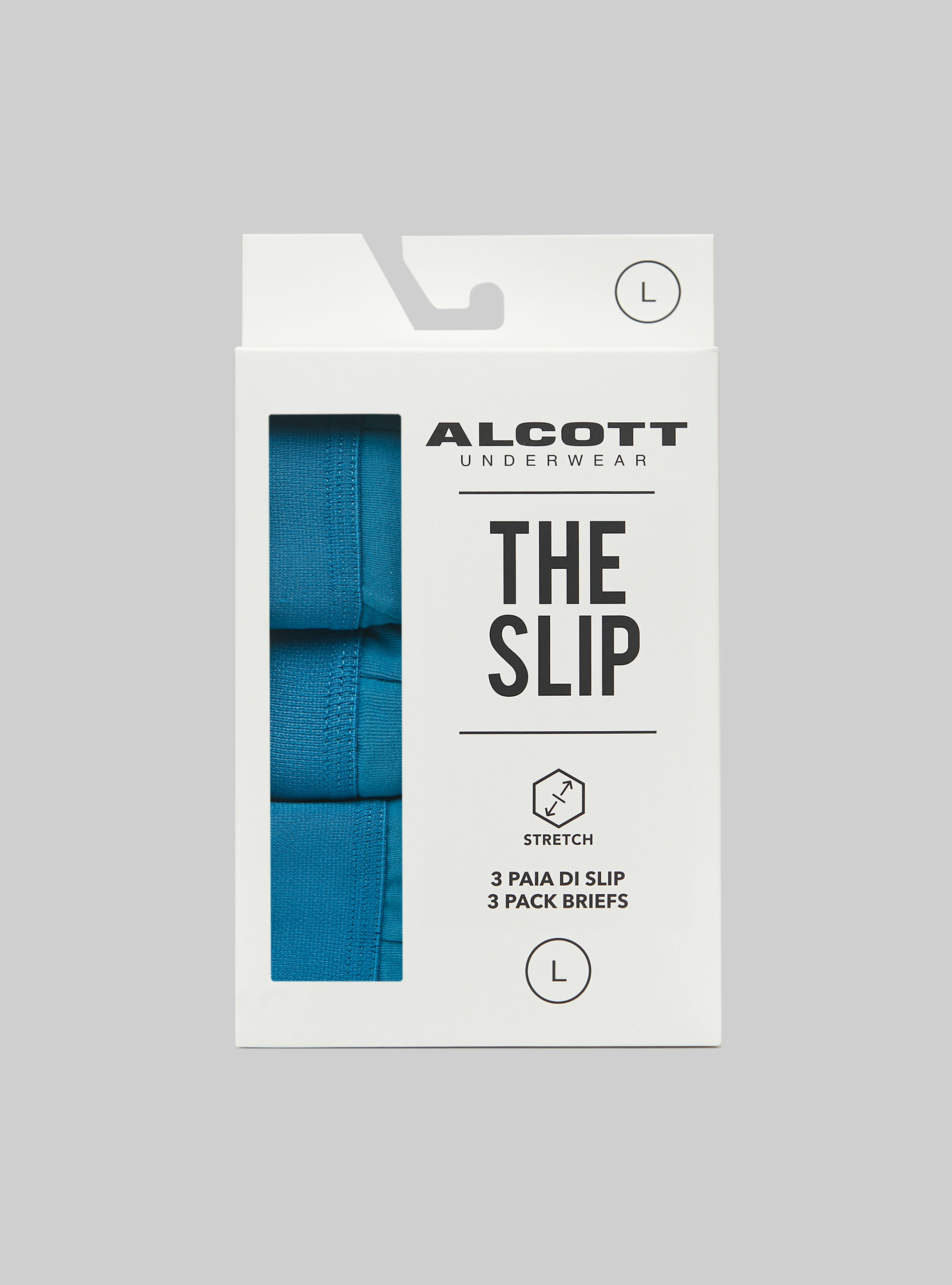 Set of 3 pairs of stretch cotton briefs
