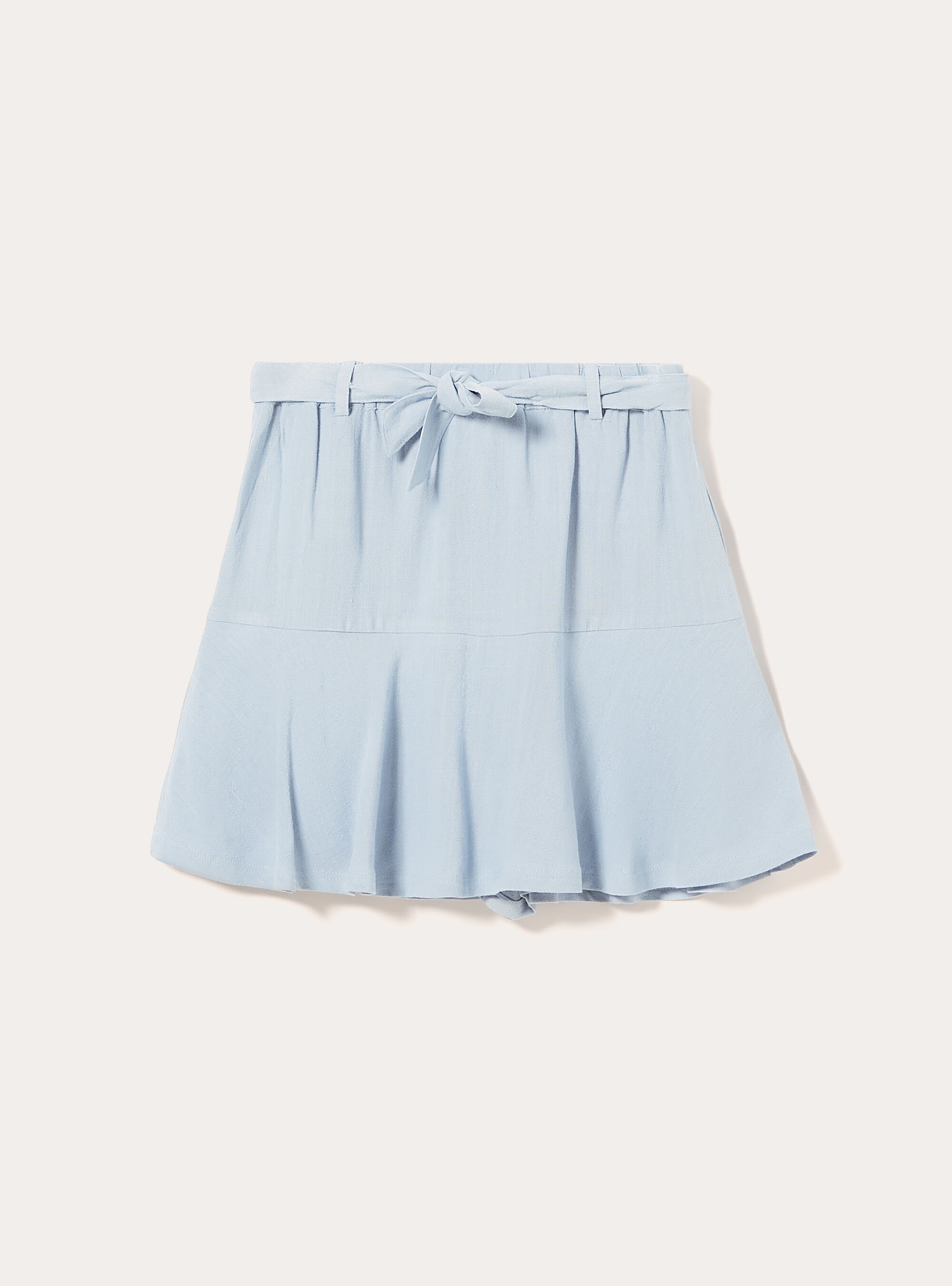 Mini-Skort aus Leinenmischung, AZ3 AZURE LIGHT