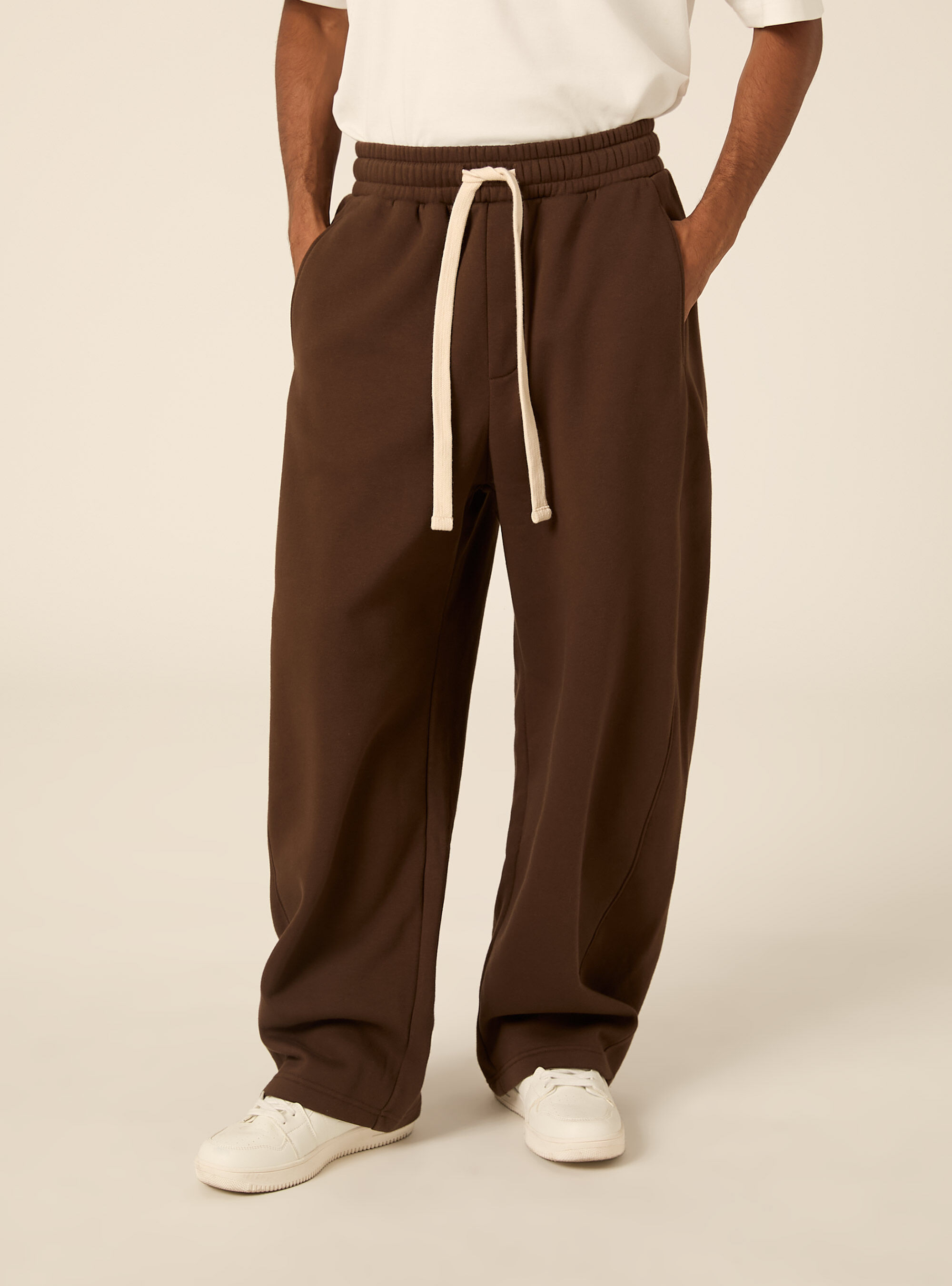 Pantalone in felpa barrel fit
