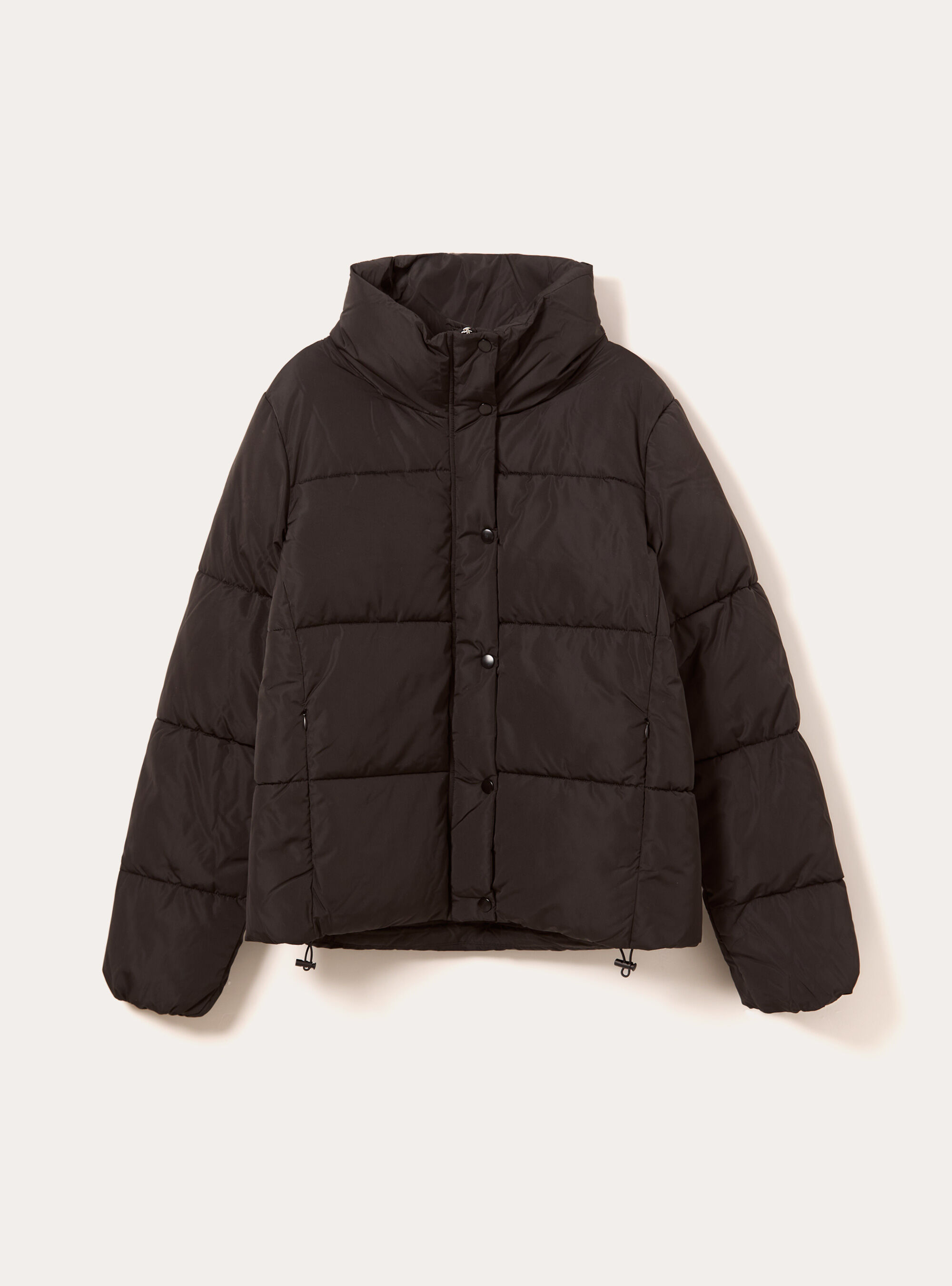 Padded Puffy Jacket, BK1 BLACK
