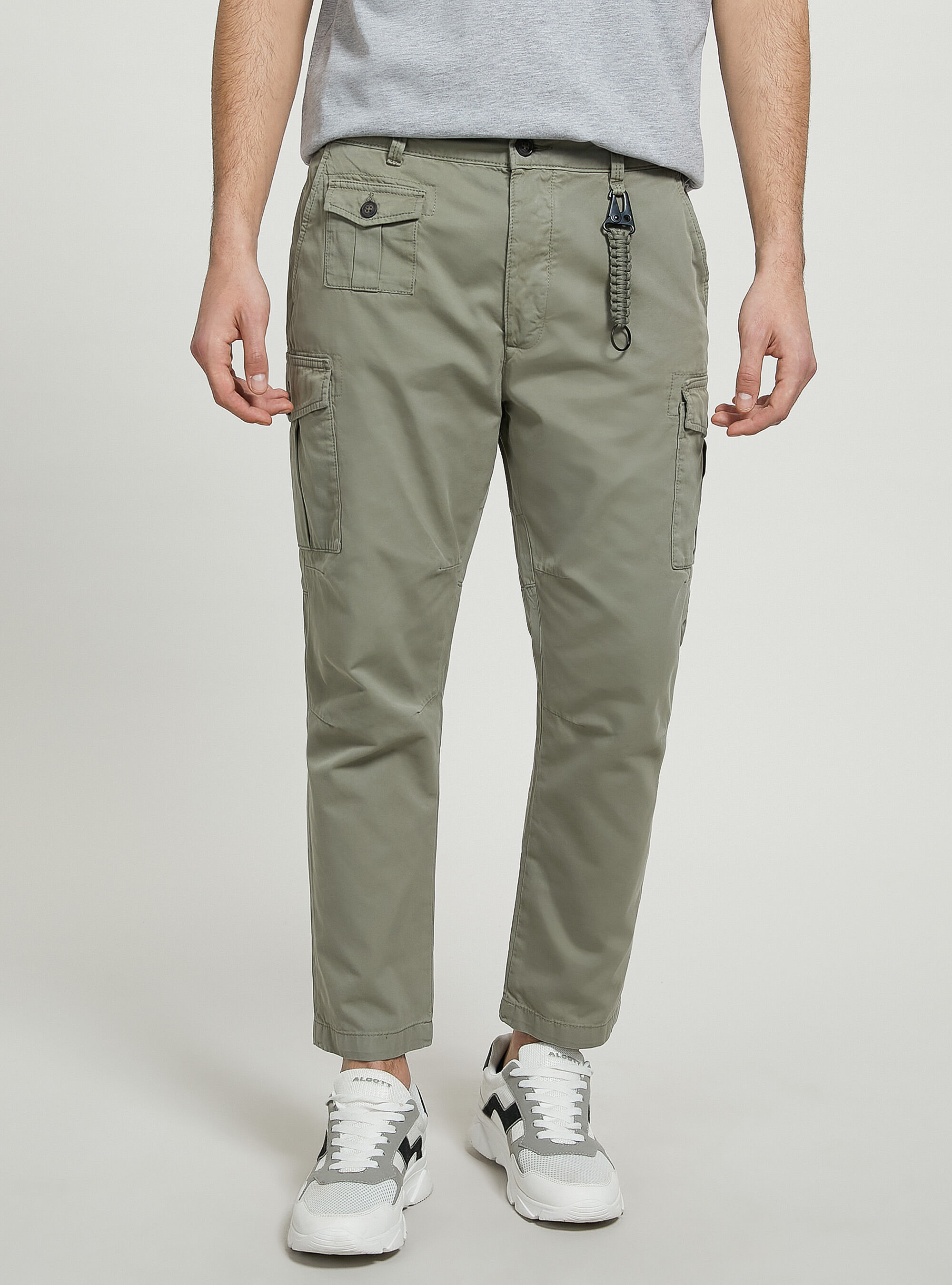 Twill cargo trousers, KY2 KAKY MEDIUM