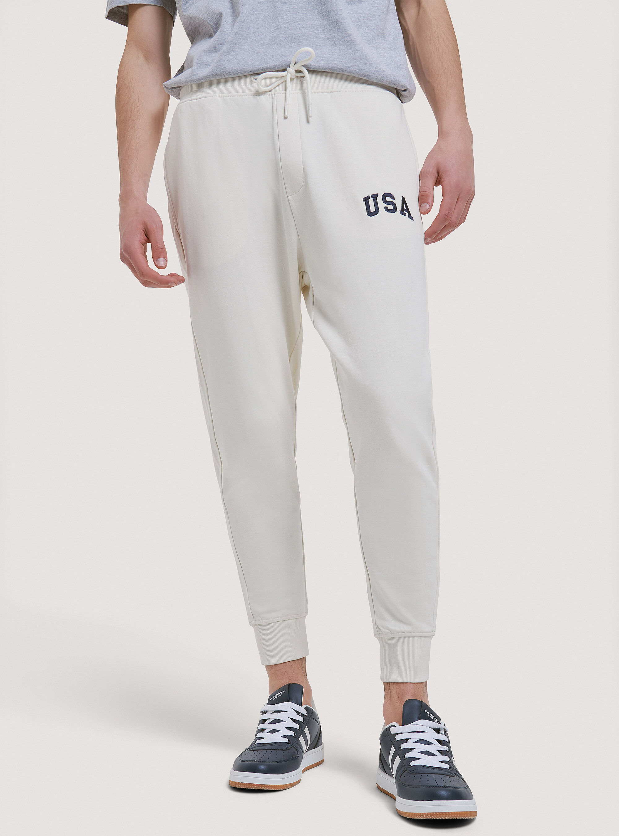 Plusch-Joggerhose, C104 CREAM