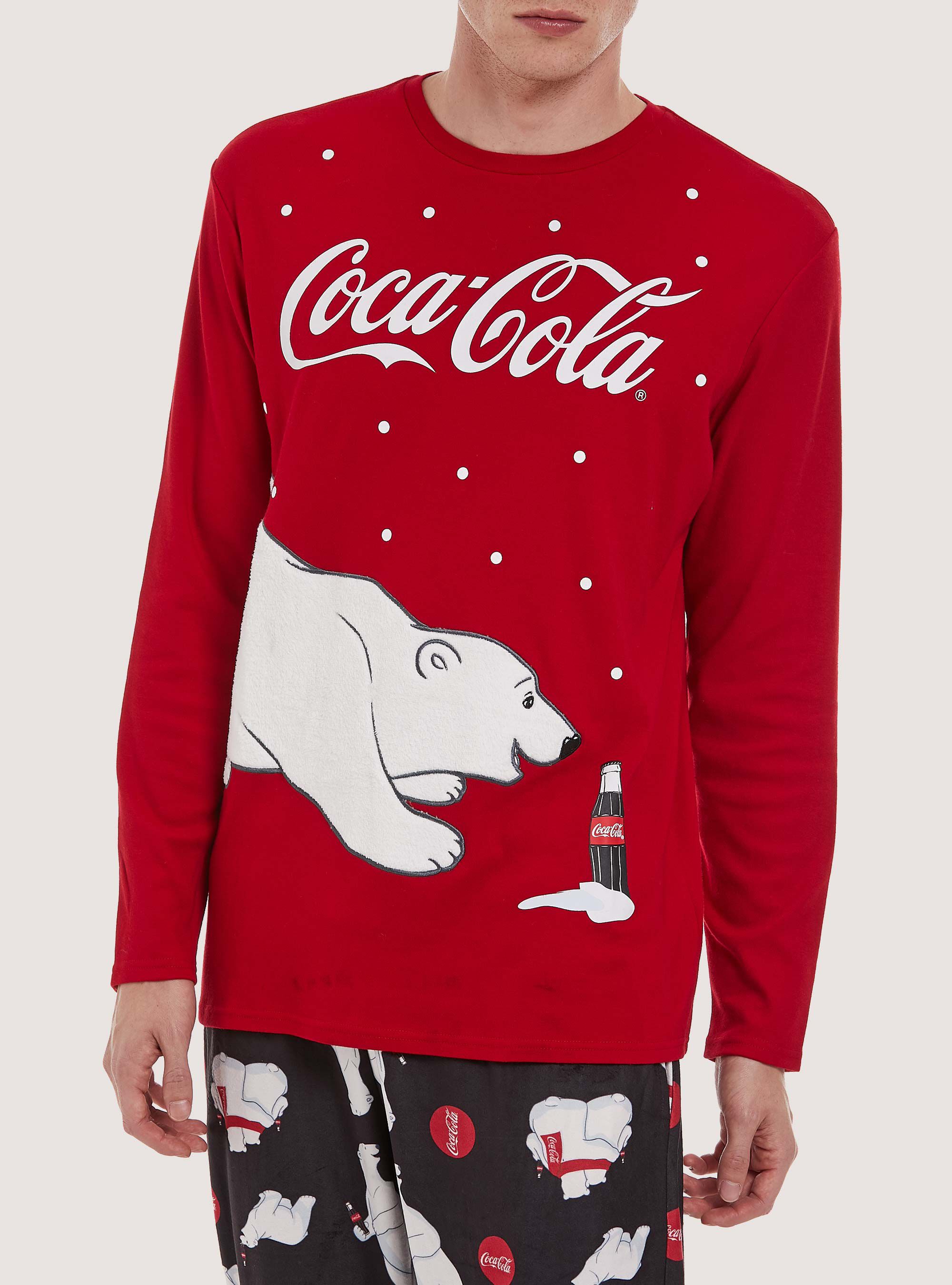 Men's coca sales cola christmas pyjamas