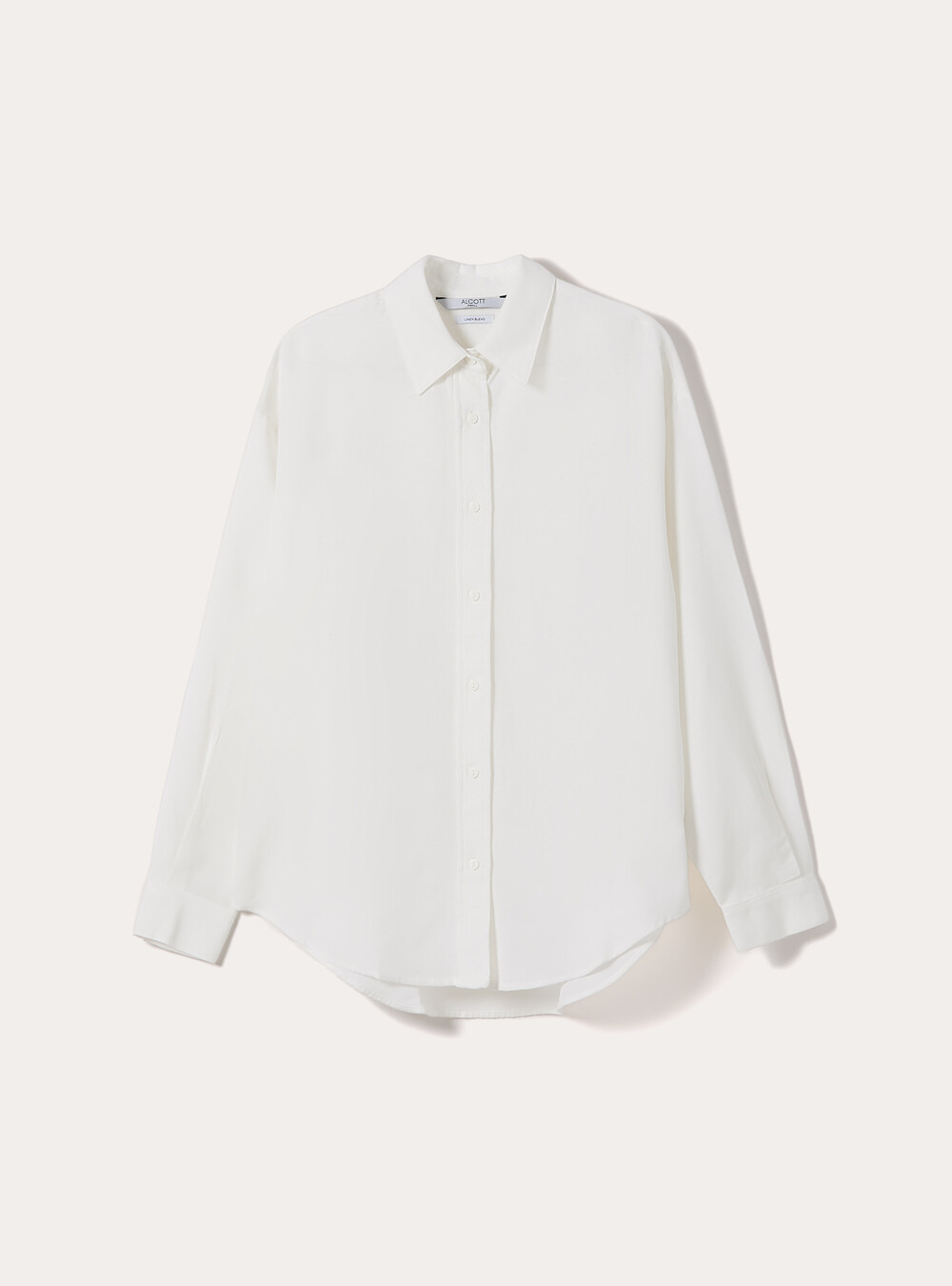 Linen-blend shirt, WH2 WHITE