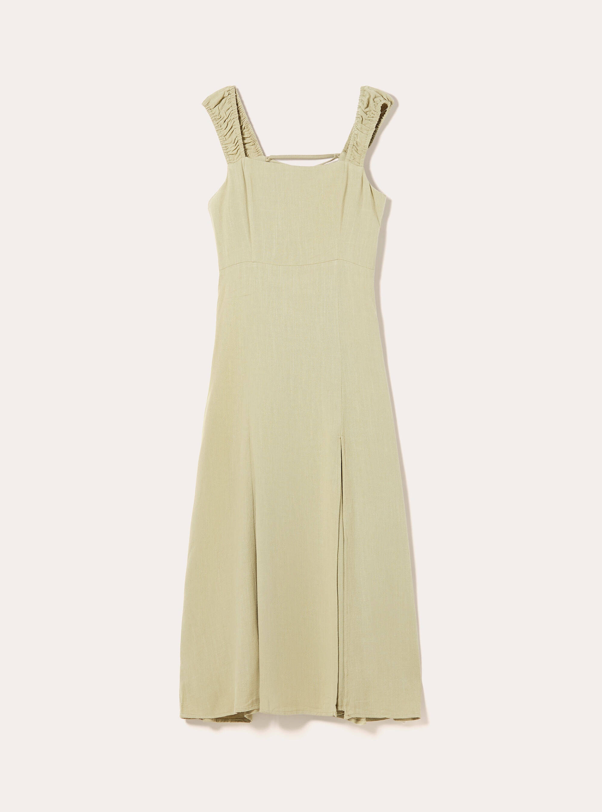 Vestito in misto lino con schiena scoperta, KY3 KAKY LIGHT